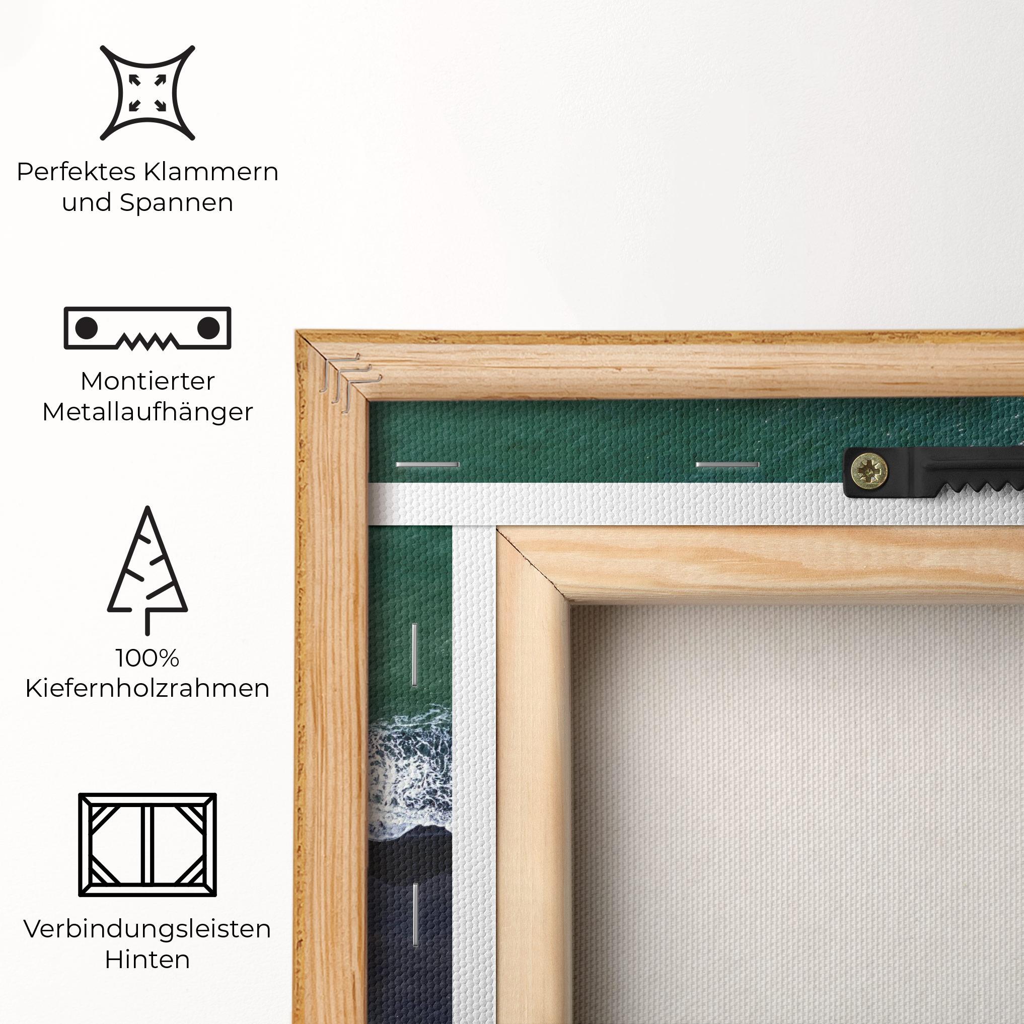 Leinwandbild Green Blue Beach mockup 5