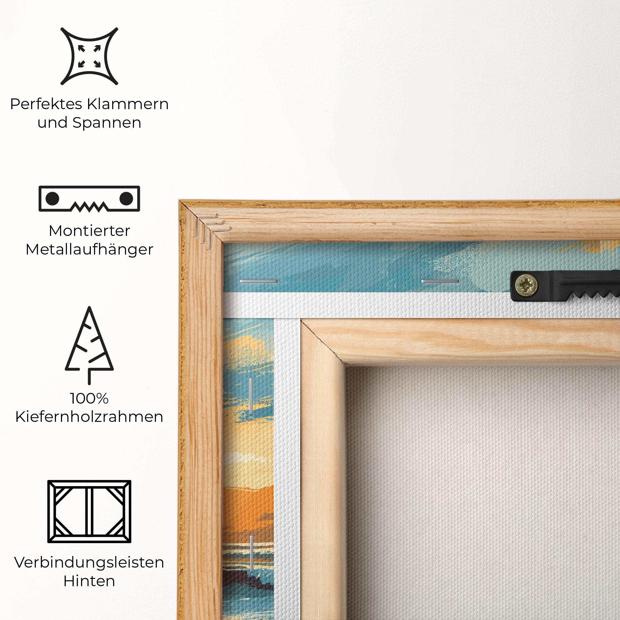 Leinwandbild Sunrise Beach View mockup 5