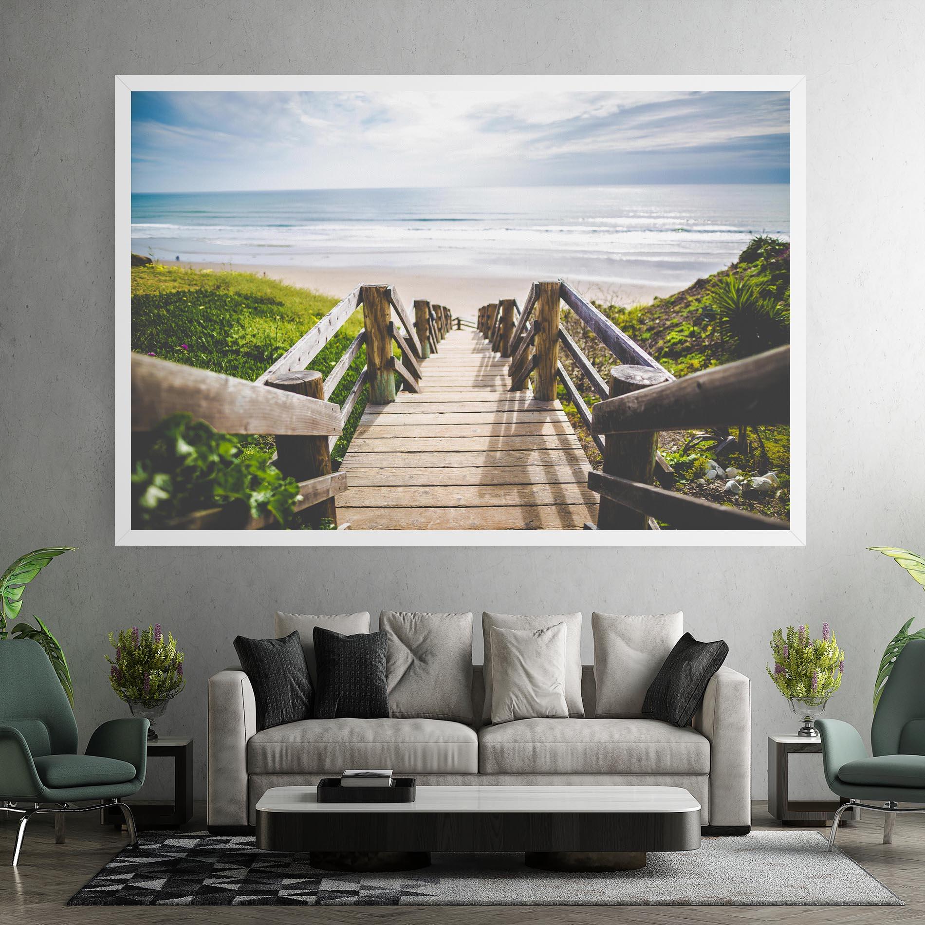 Leinwandbild Beach Road mockup 7