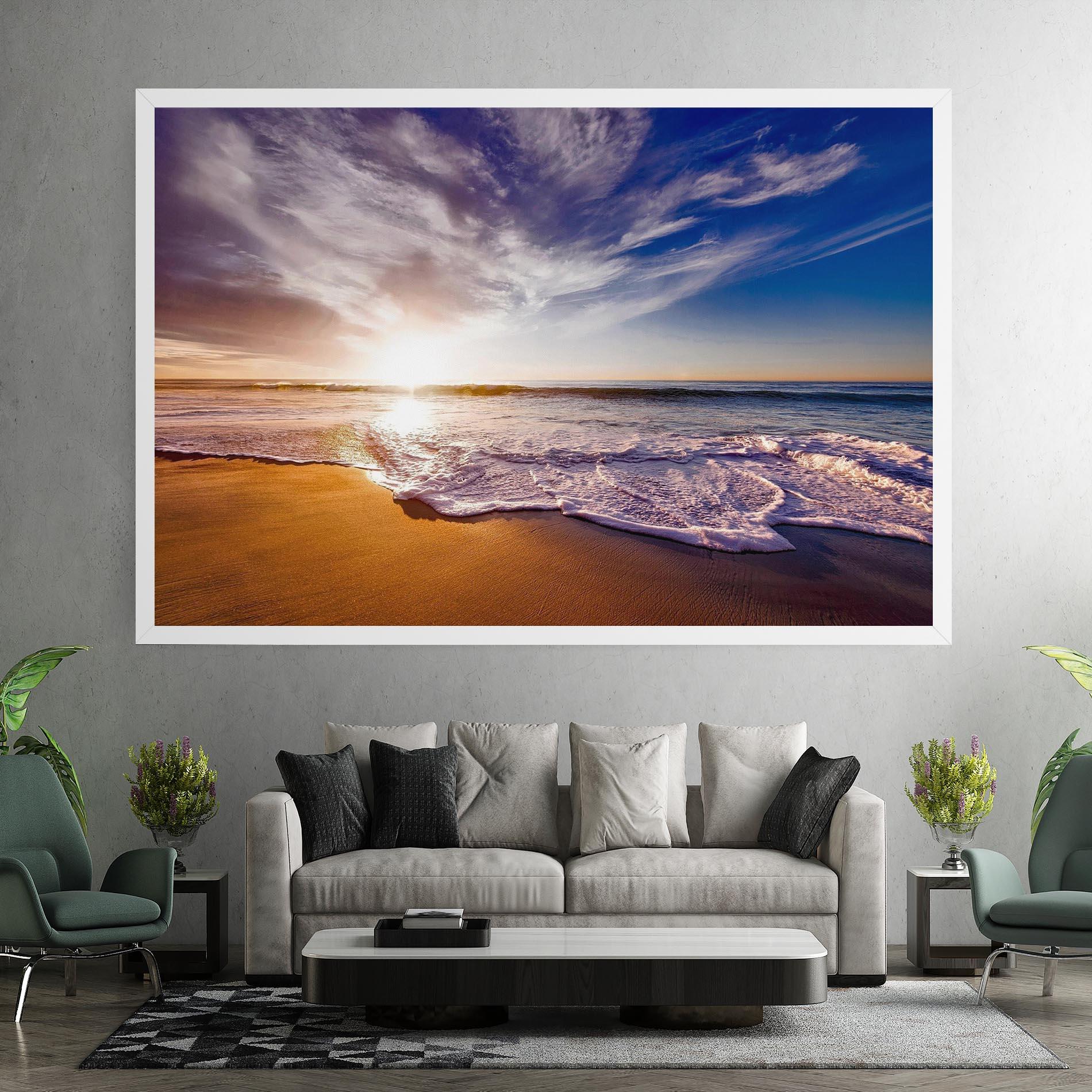 Leinwandbild Beach Sunrise mockup 7