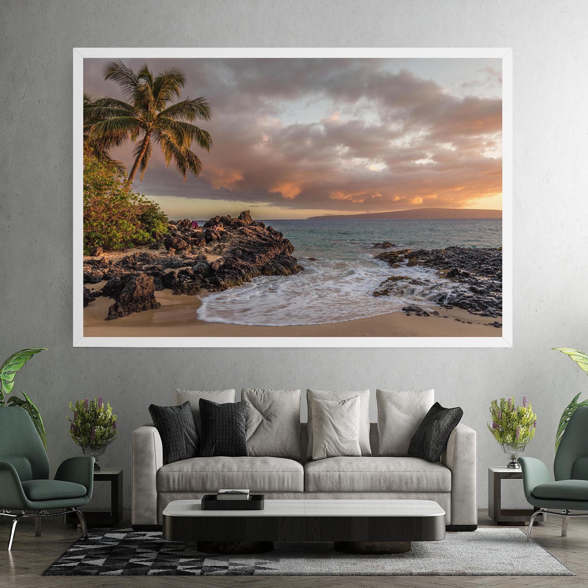 Beautiful Beach Landscape mockup 7