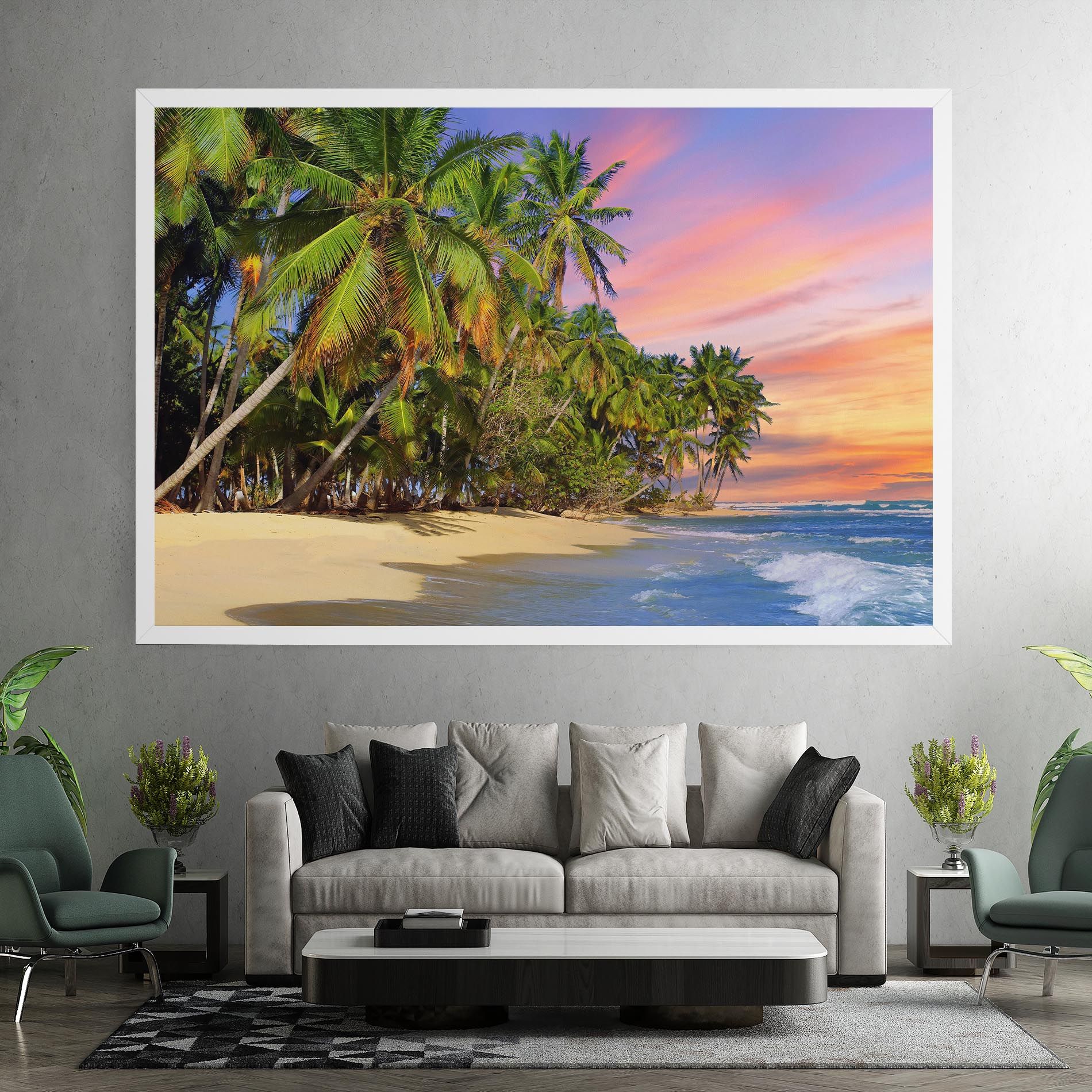 Coconut Tree Sunset mockup 7