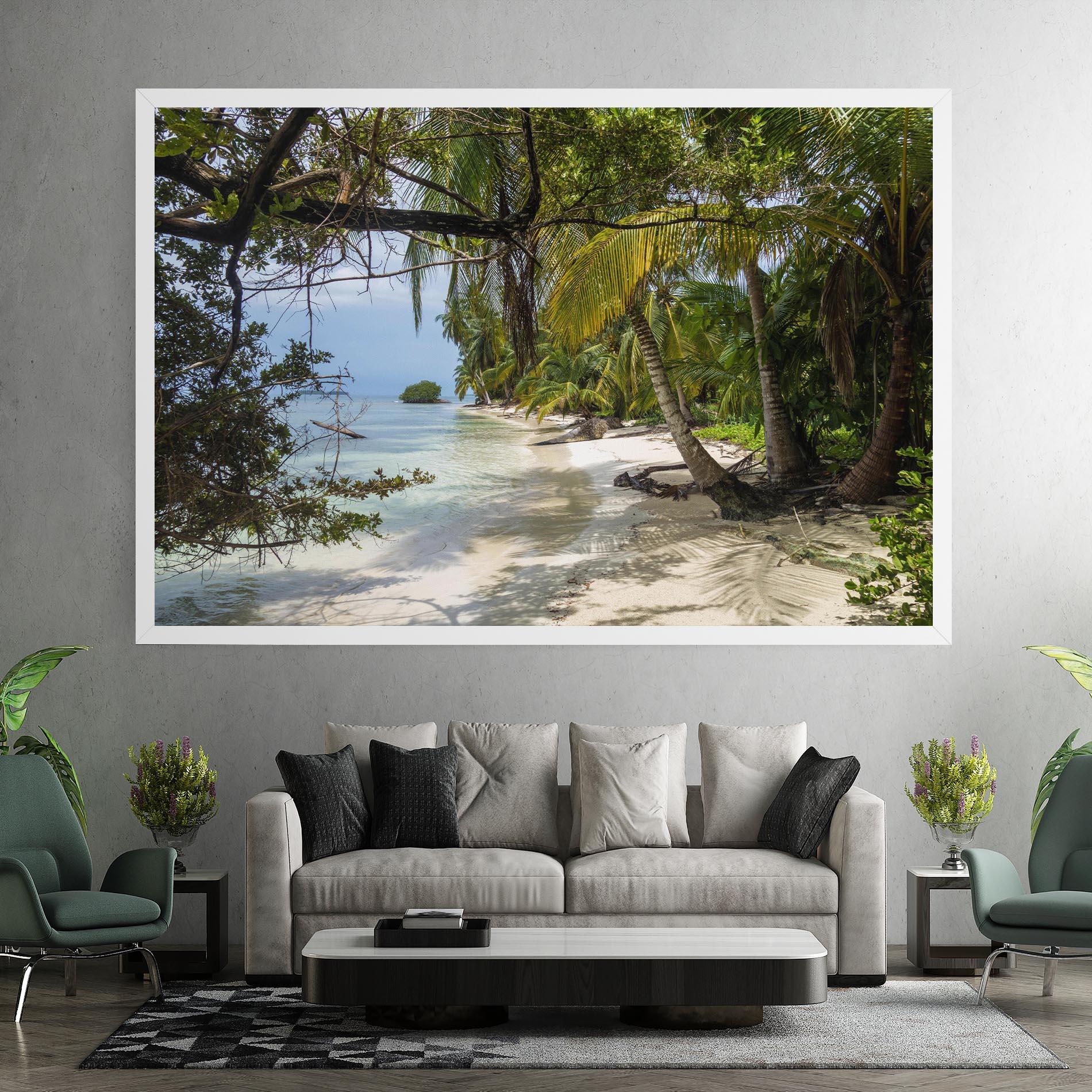 Leinwandbild Island Beach mockup 7