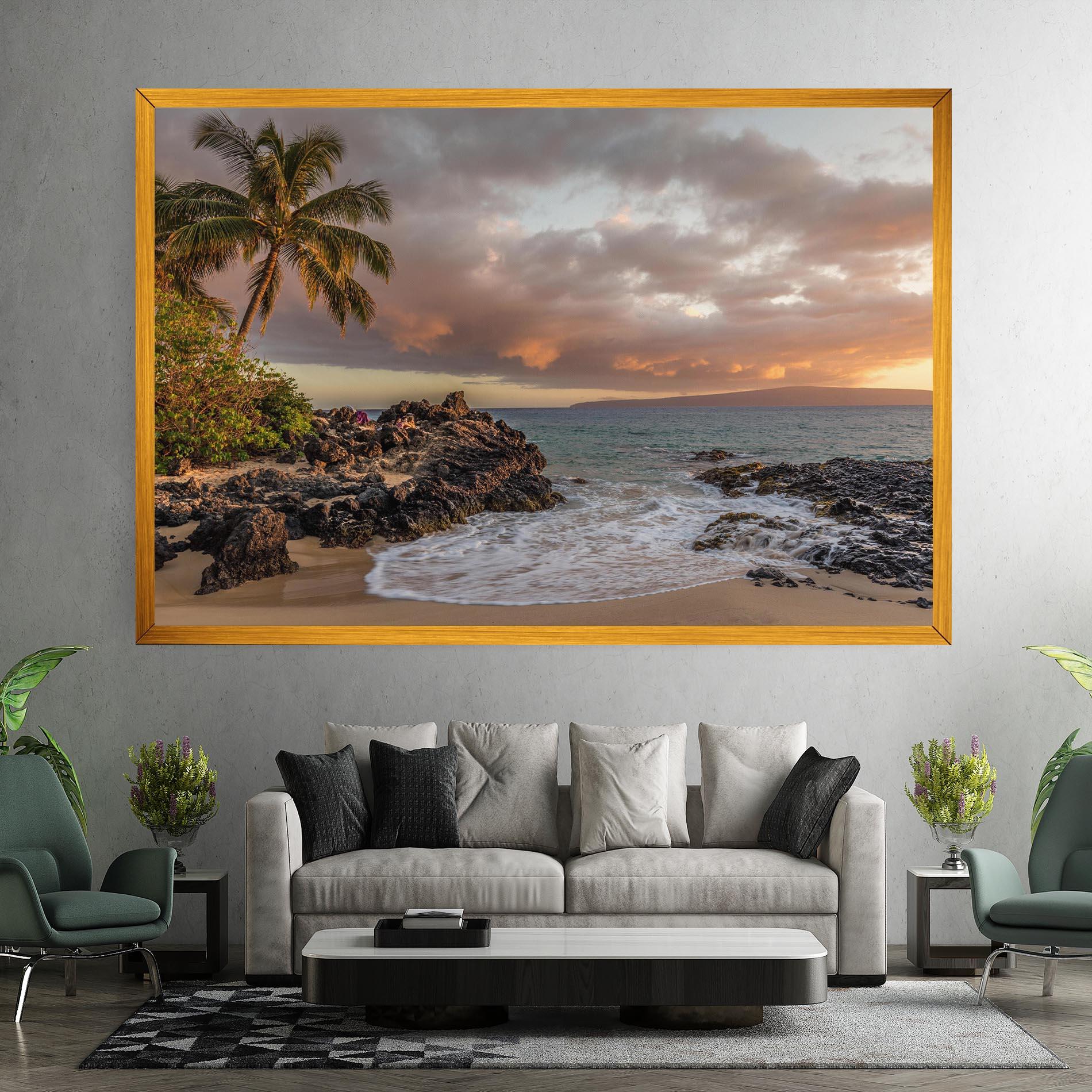 Leinwandbild Beautiful Beach Landscape mockup 7