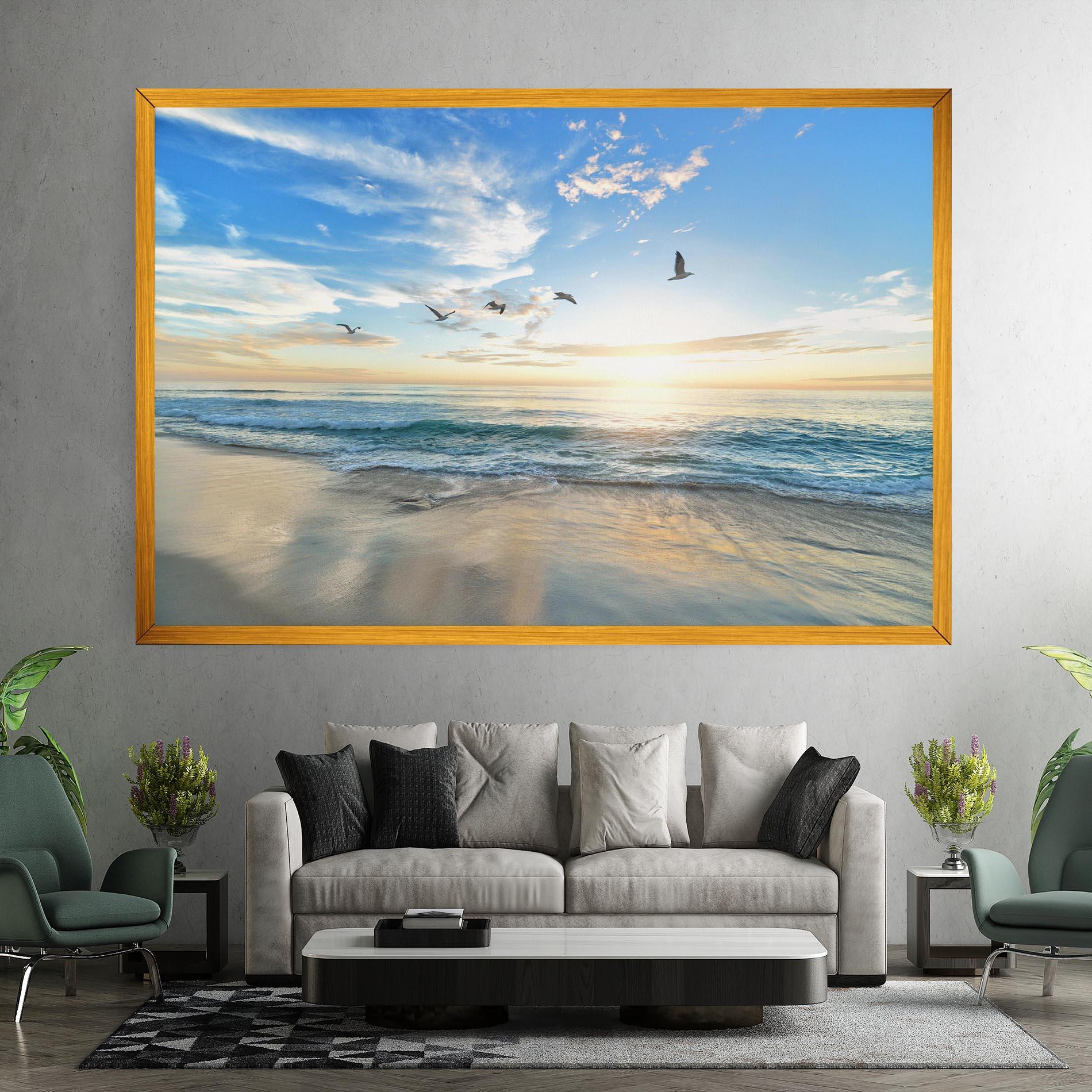 Leinwandbild Beautiful Beach mockup 7