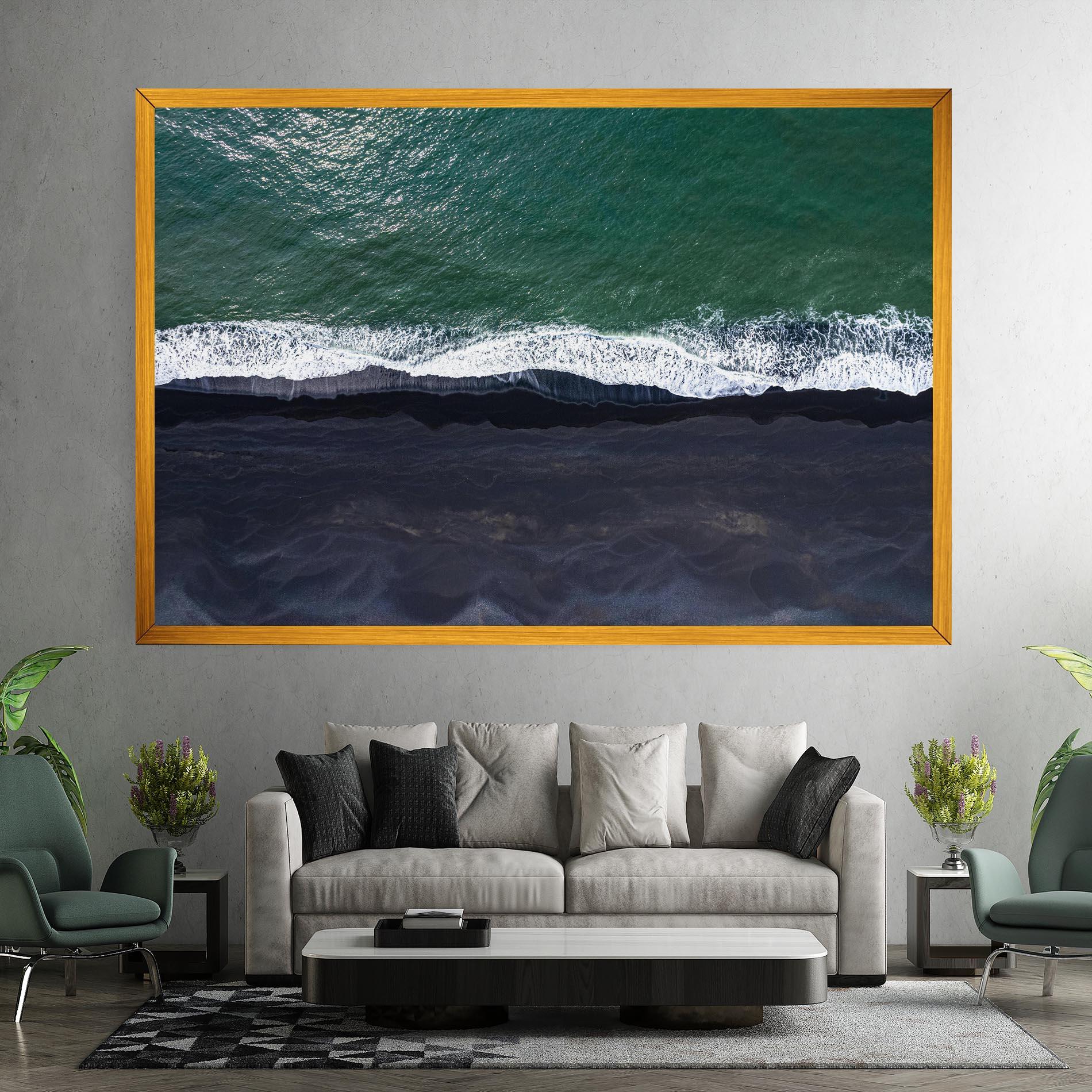 Leinwandbild Green Blue Beach mockup 7