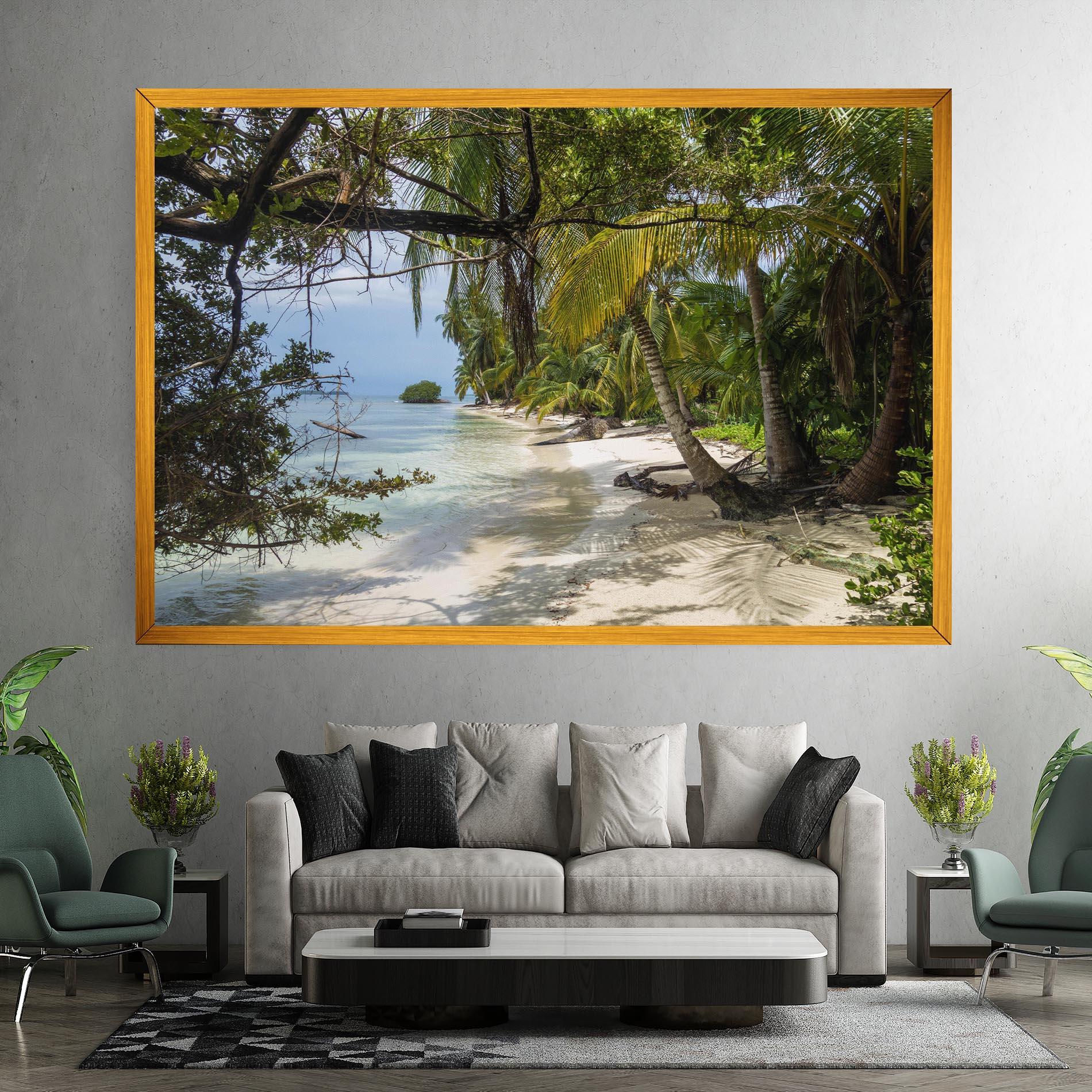 Leinwandbild Island Beach mockup 7