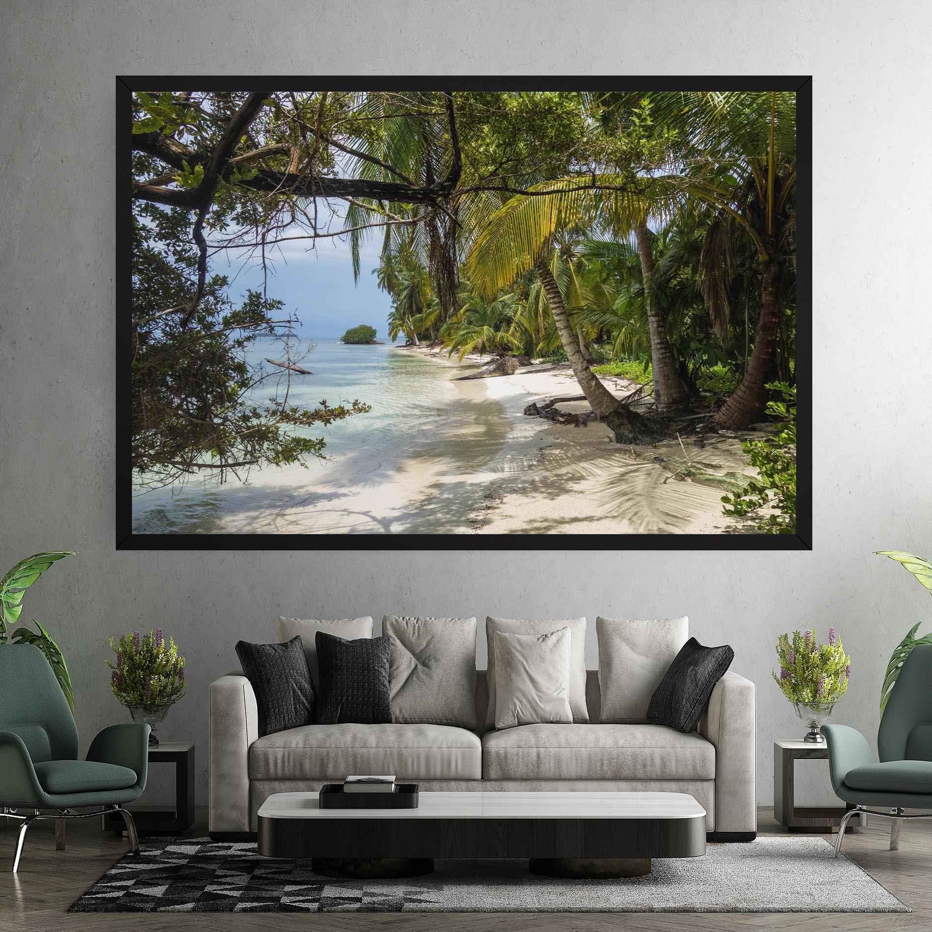Leinwandbild Island Beach mockup 7