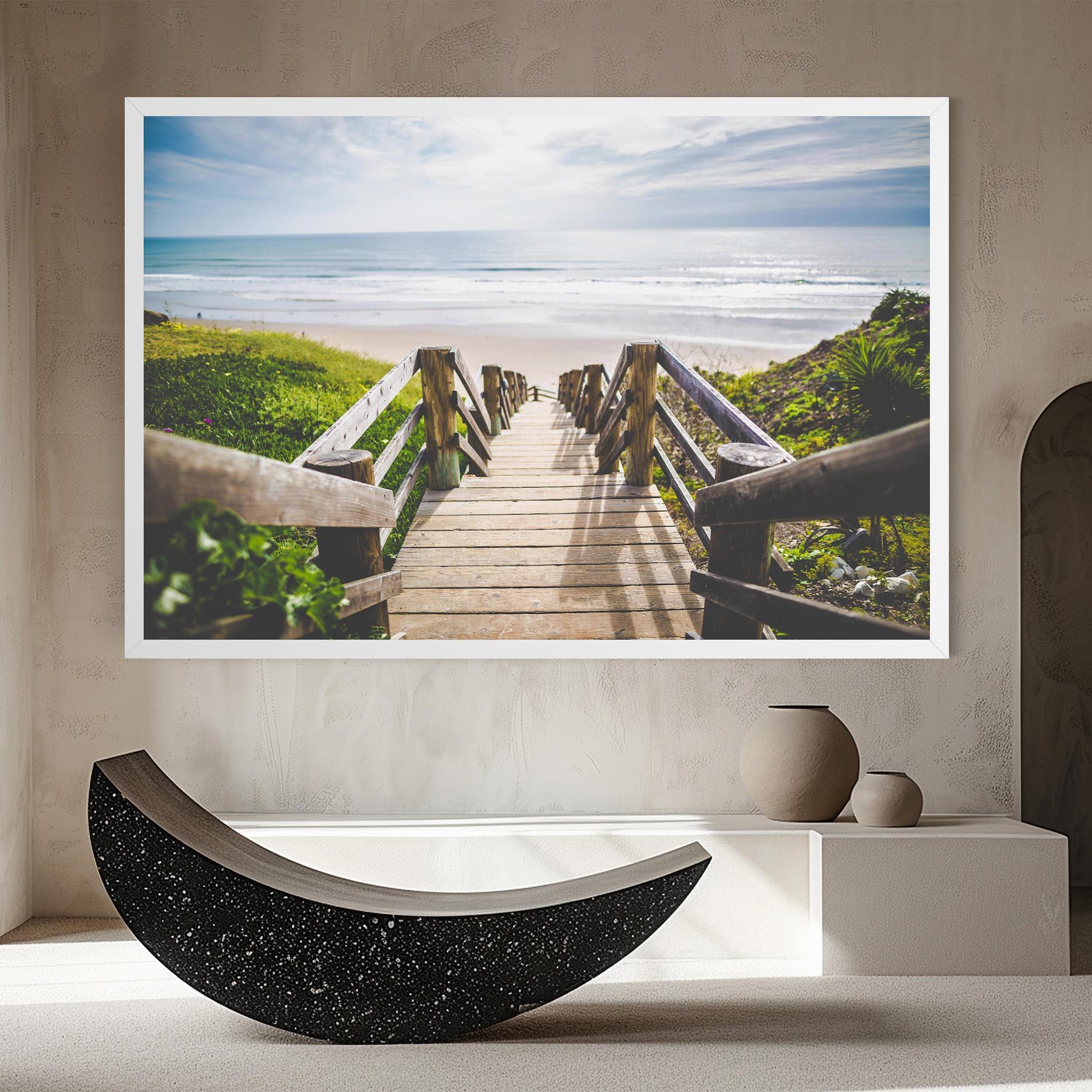 Leinwandbild Beach Road mockup 8