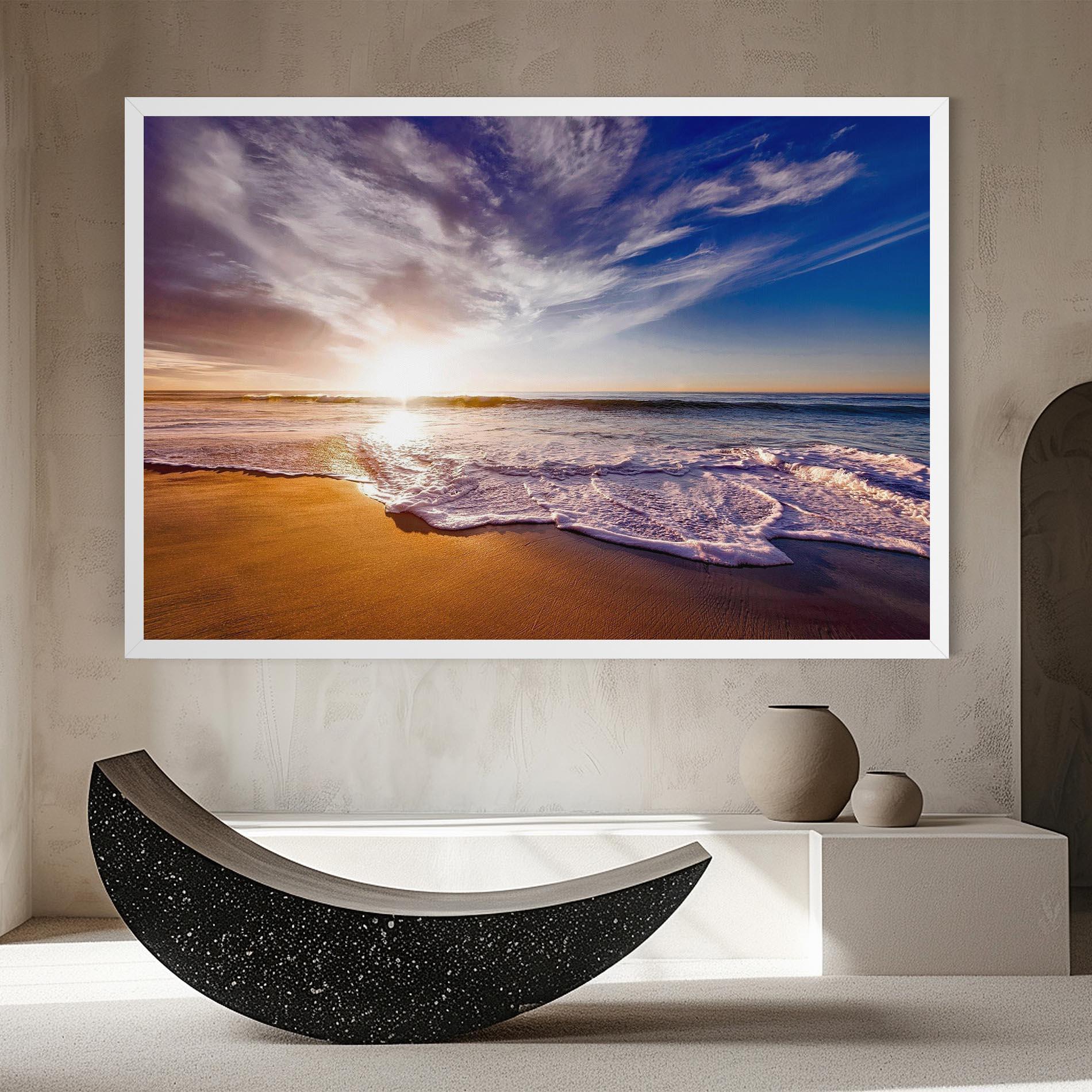 Leinwandbild Beach Sunrise mockup 8