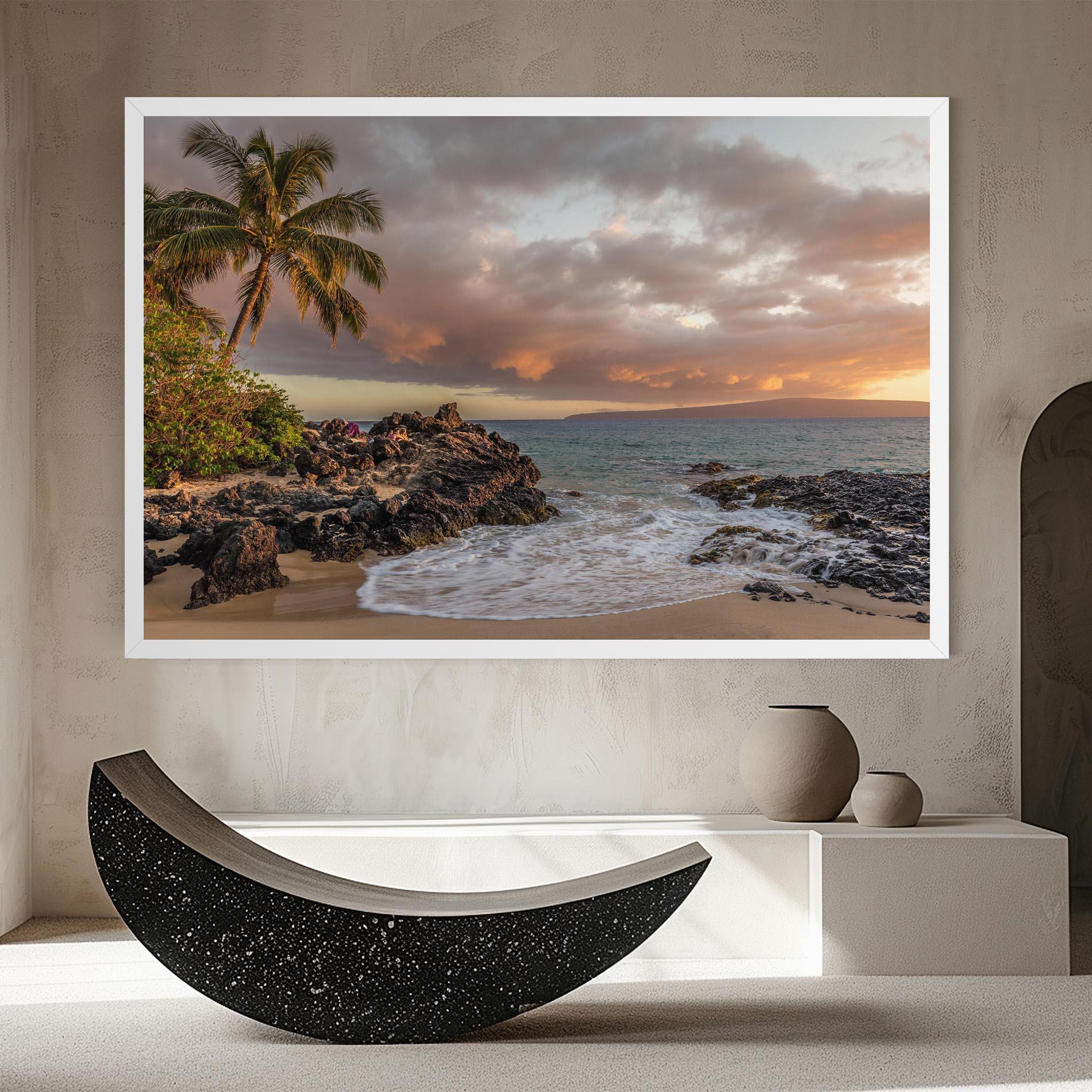 Leinwandbild Beautiful Beach Landscape mockup 8