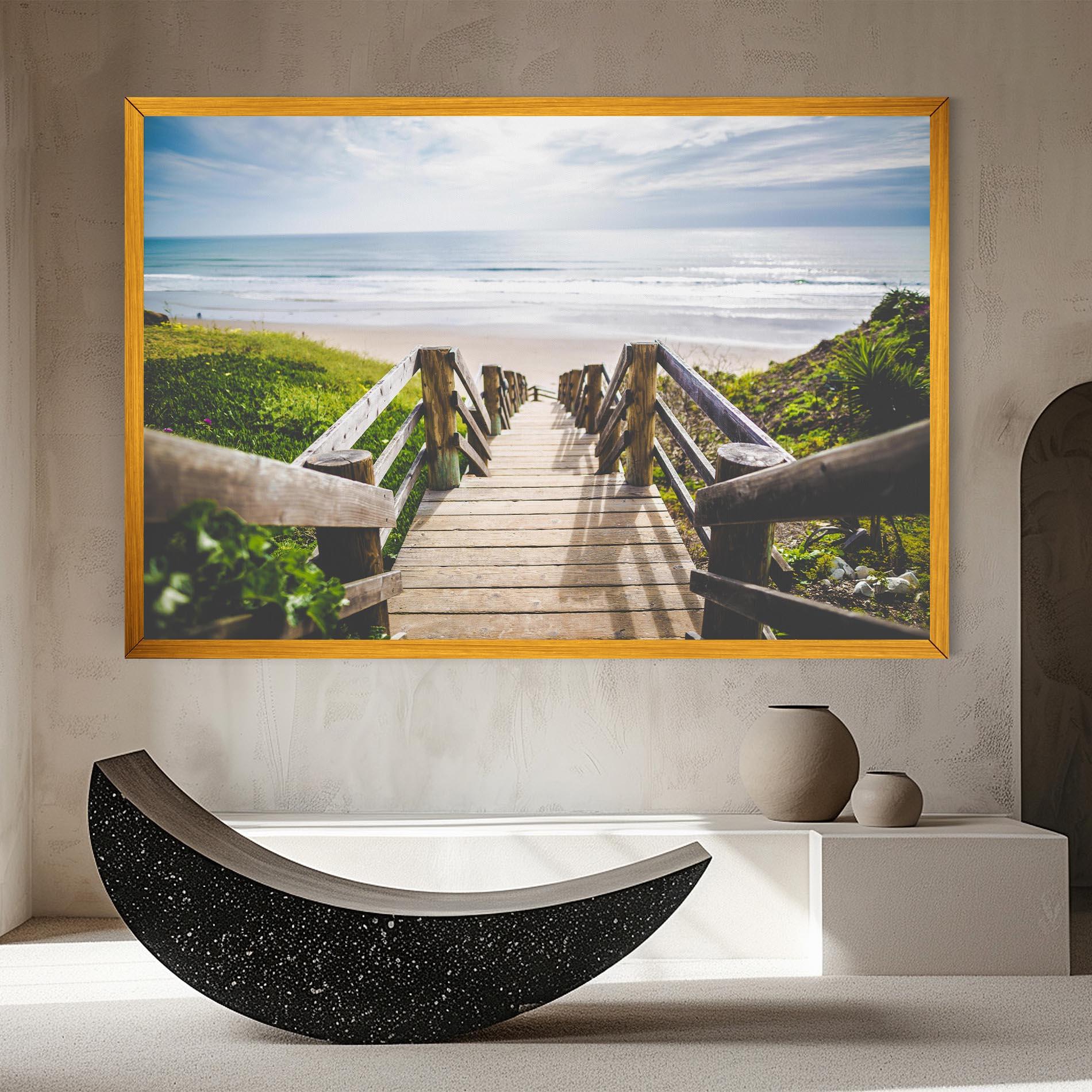 Leinwandbild Beach Road mockup 8