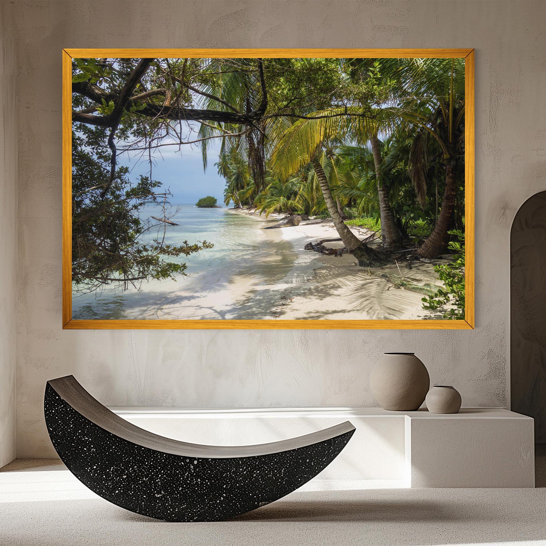 Leinwandbild Island Beach mockup 8