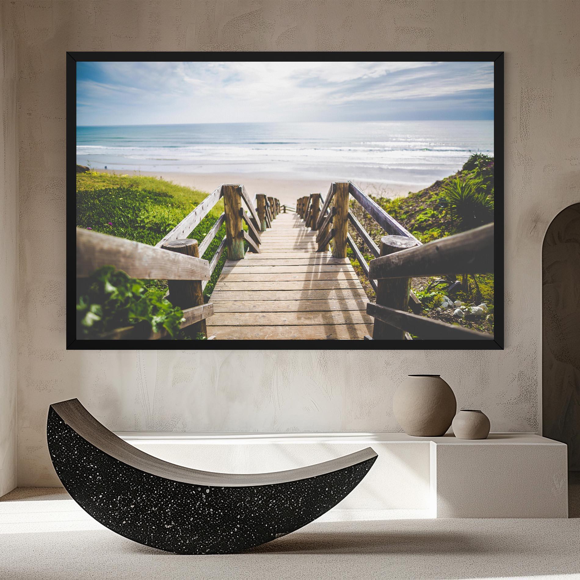 Leinwandbild Beach Road mockup 8