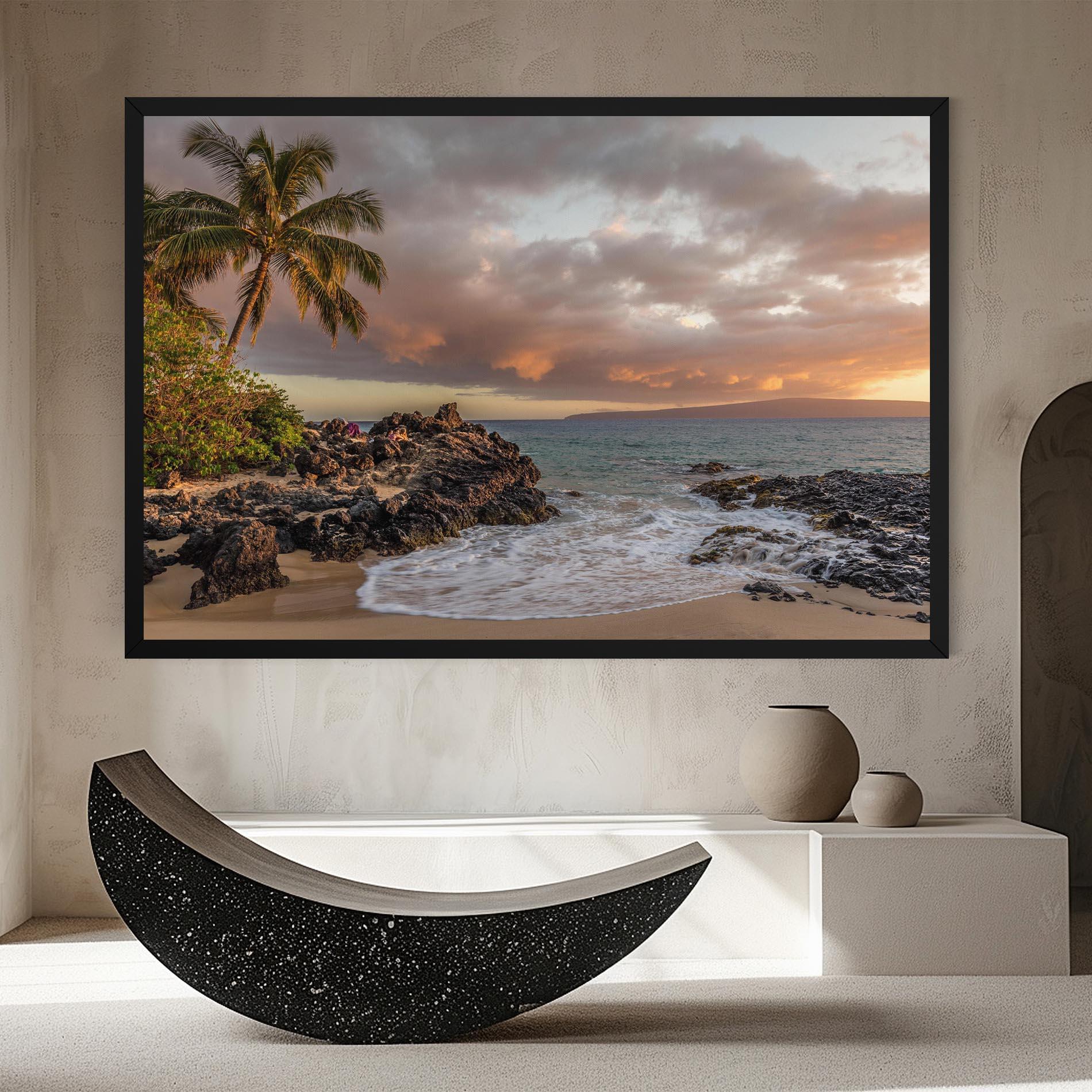 Leinwandbild Beautiful Beach Landscape mockup 8