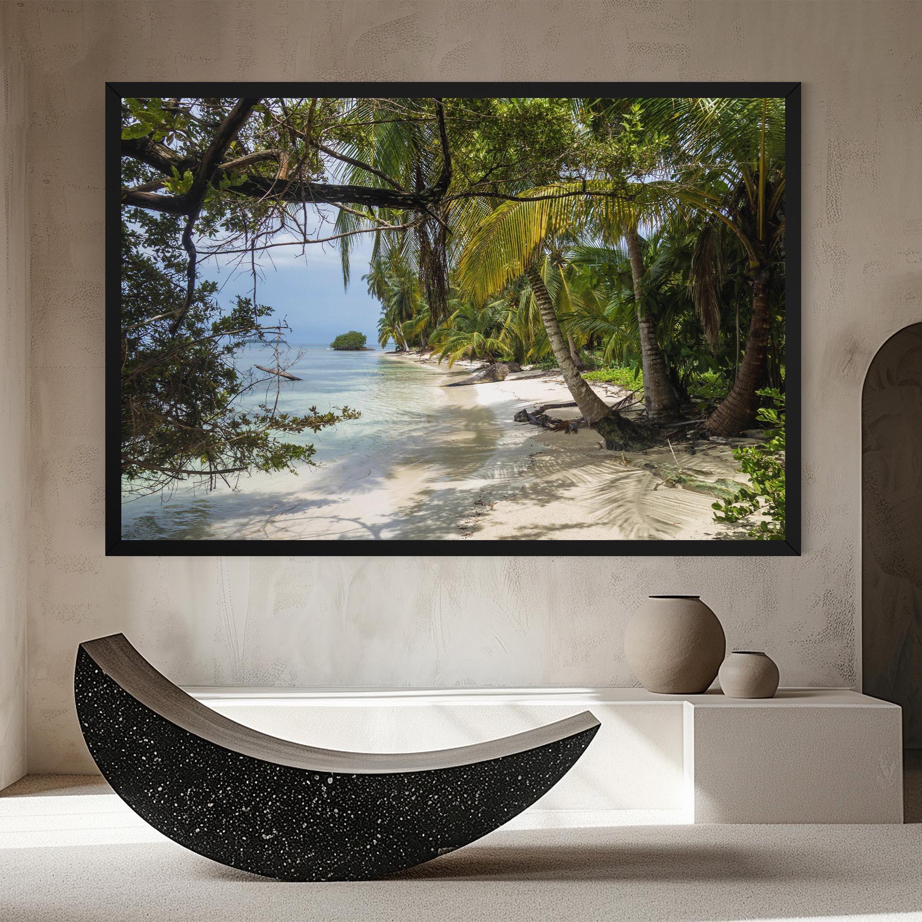 Leinwandbild Island Beach mockup 8