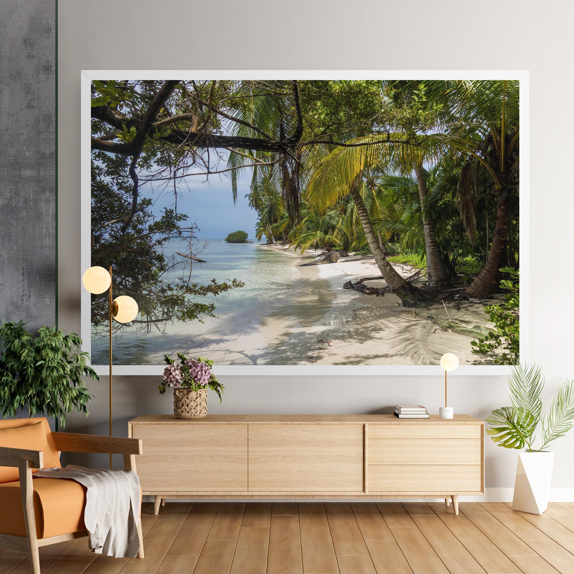 Leinwandbild Island Beach mockup 9