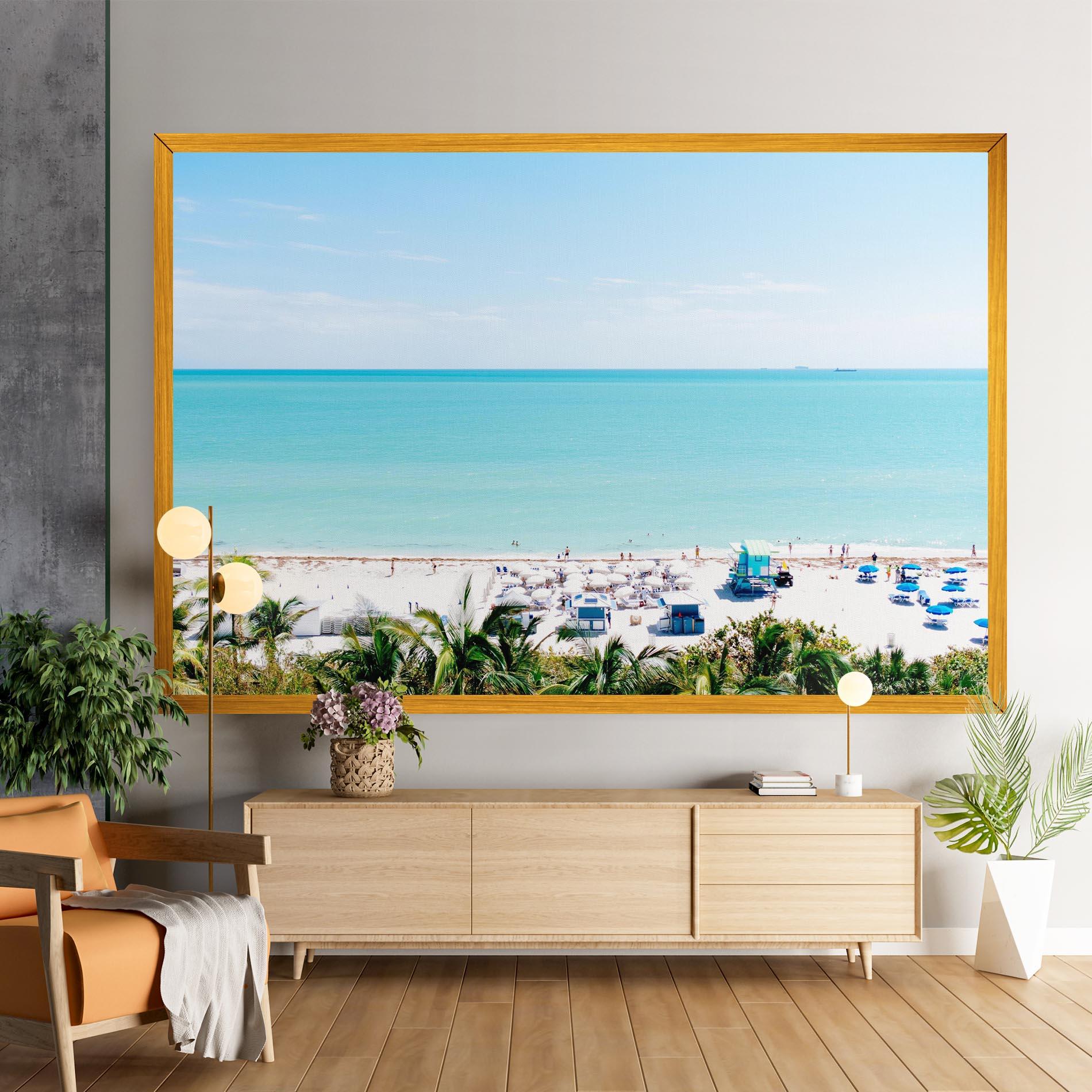 Leinwandbild Blue Clear Water mockup 9