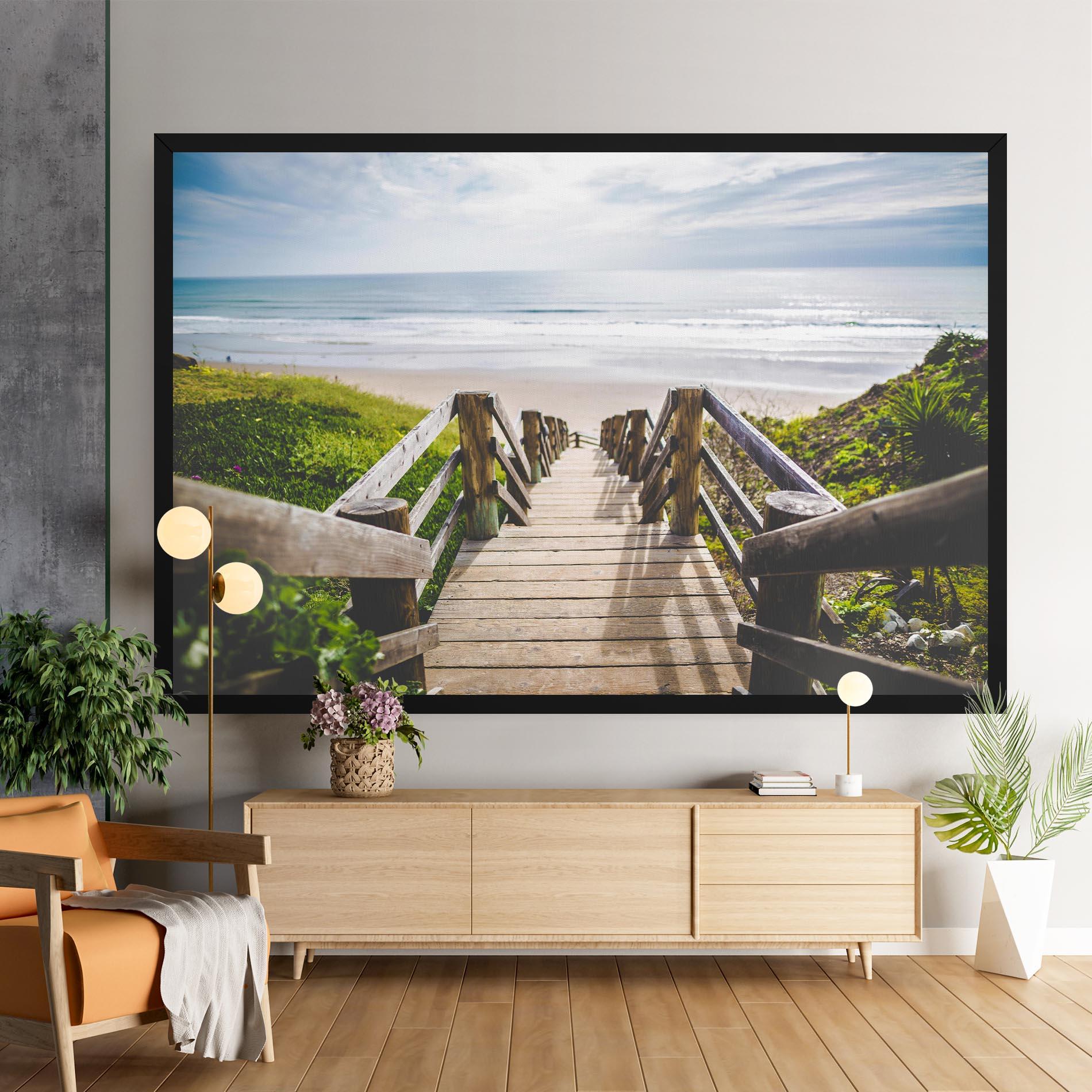 Leinwandbild Beach Road mockup 9