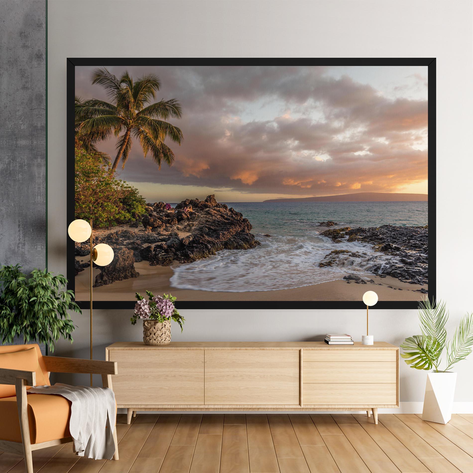 Leinwandbild Beautiful Beach Landscape mockup 9