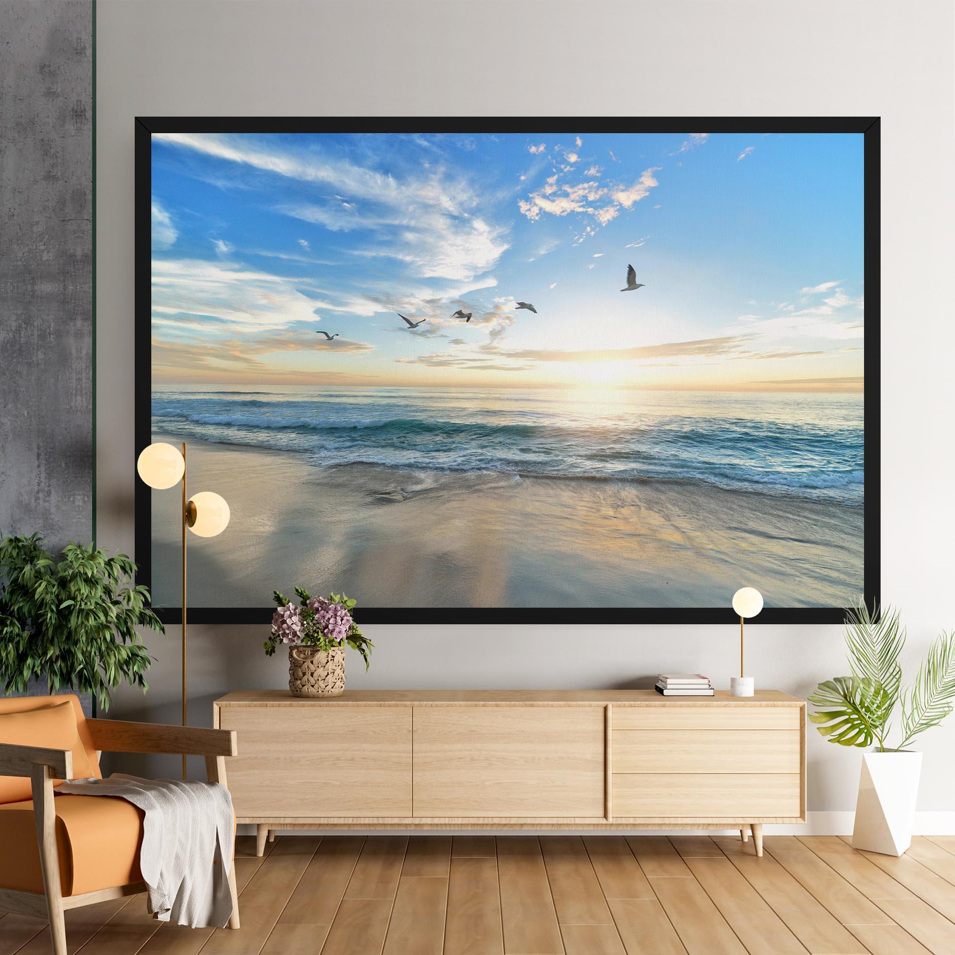 Leinwandbild Beautiful Beach mockup 9