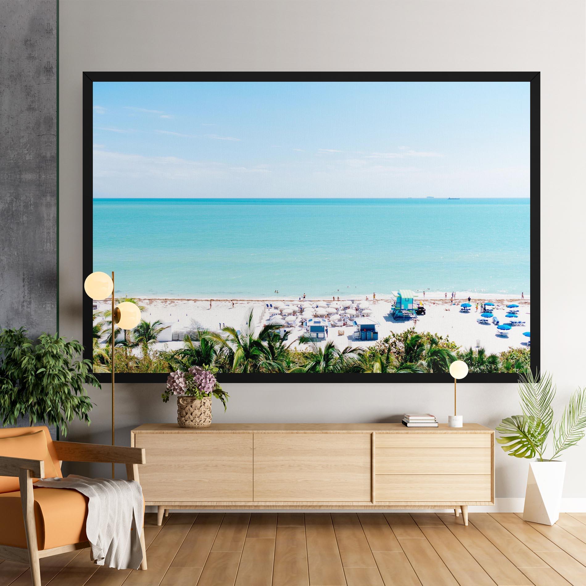 Leinwandbild Blue Clear Water mockup 9