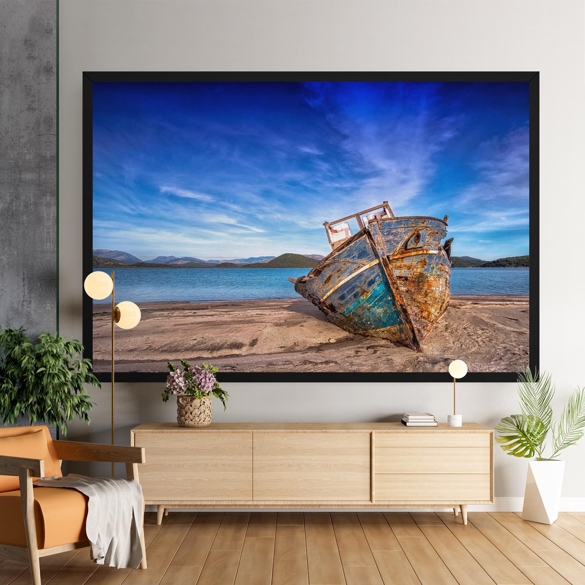 Boat Blue Sky mockup 9