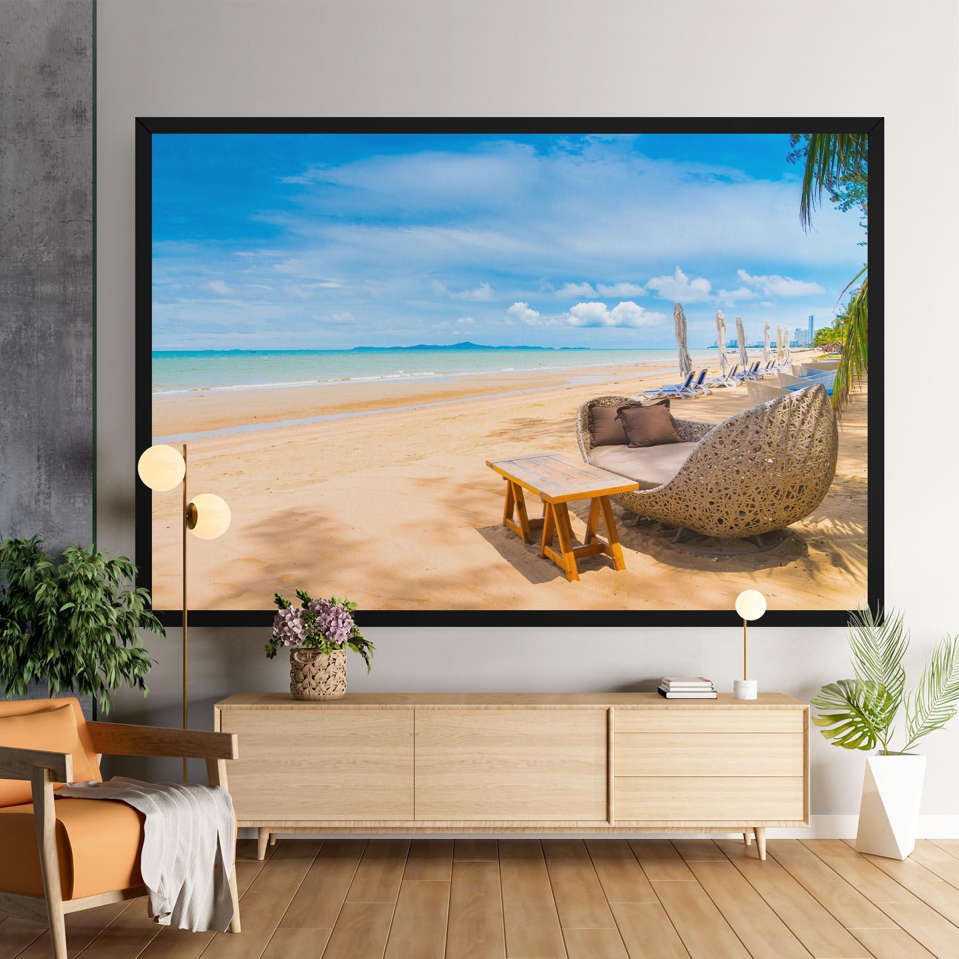 Leinwandbild Dinning Blue Sky mockup 9