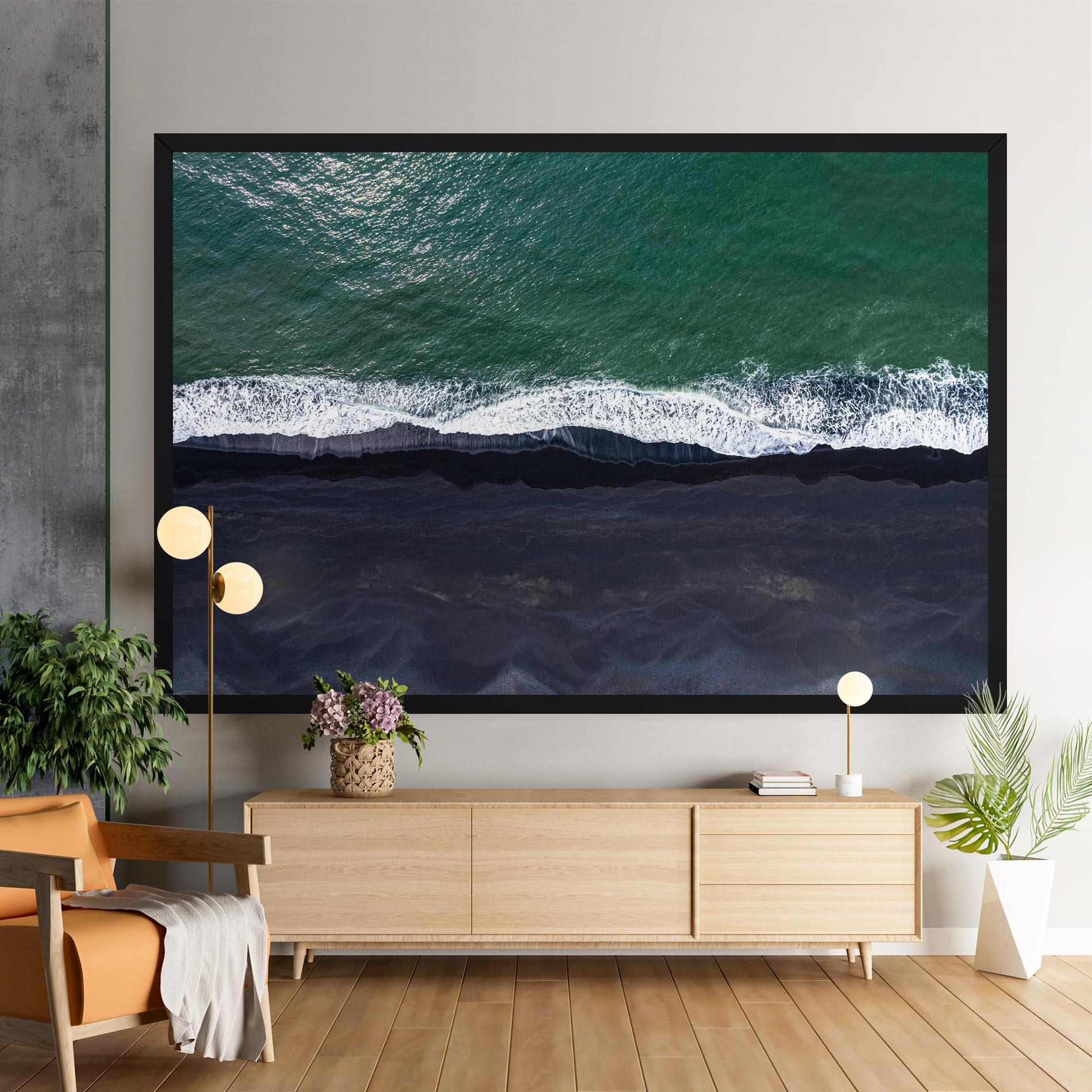 Leinwandbild Green Blue Beach mockup 9