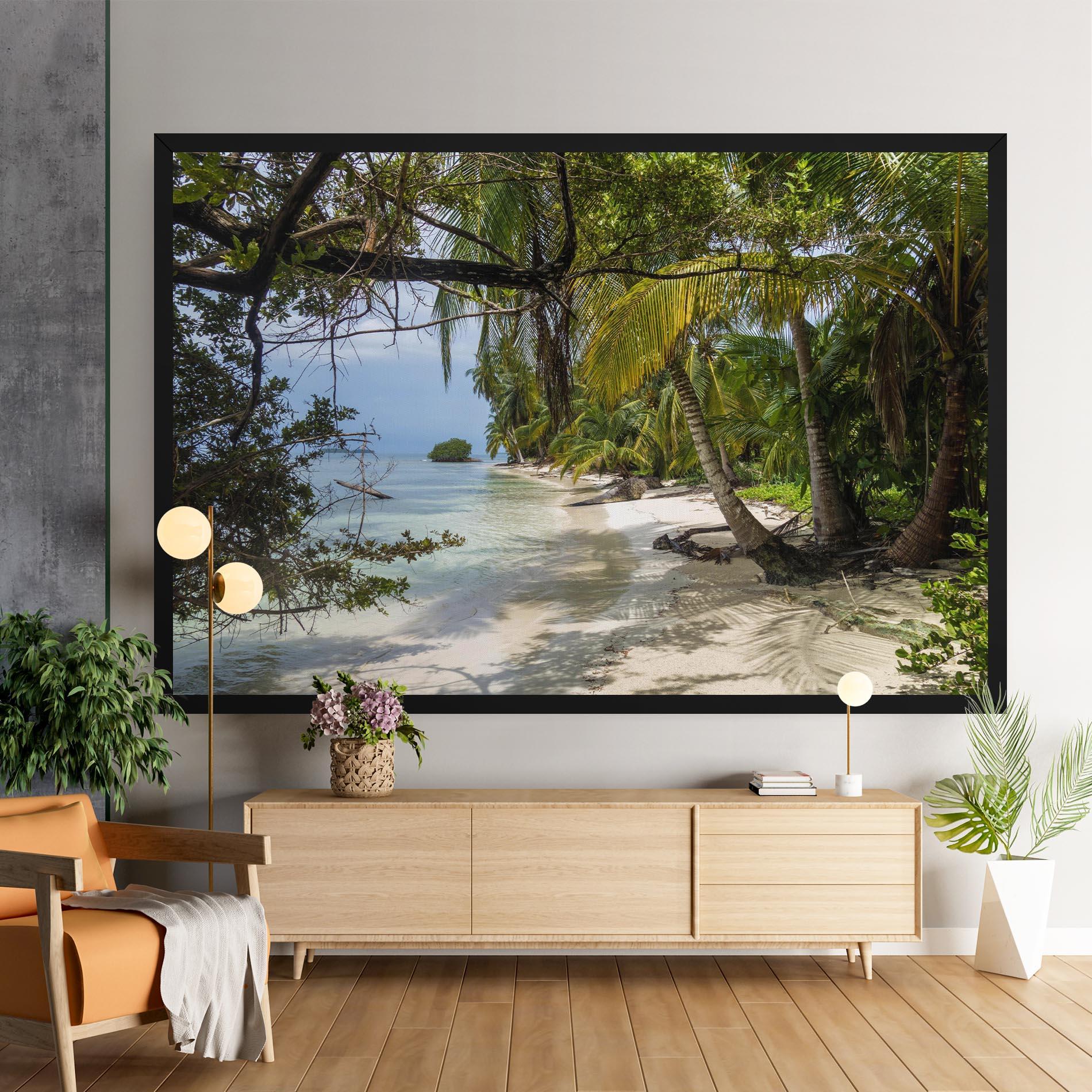 Leinwandbild Island Beach mockup 9
