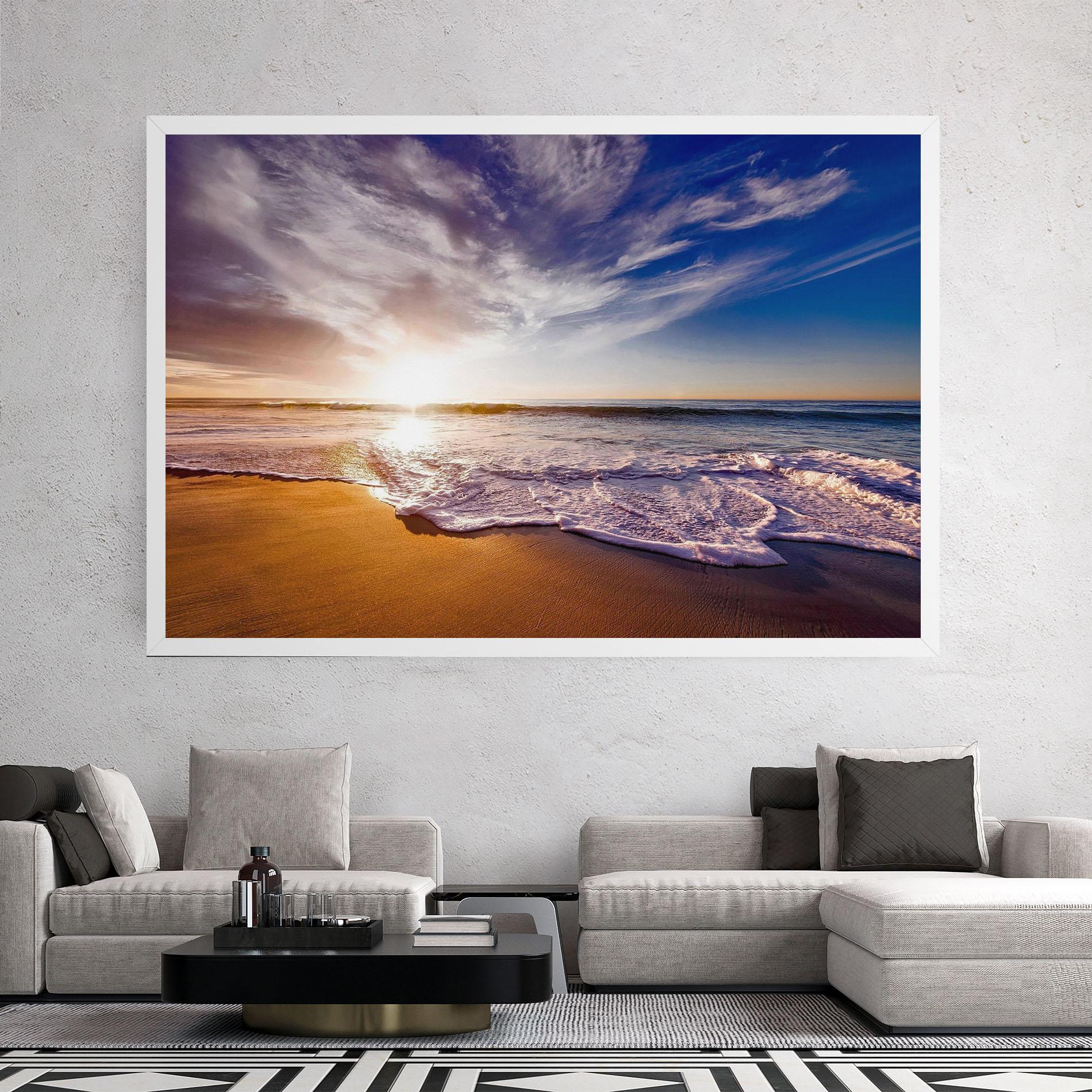 Leinwandbild Beach Sunrise mockup 2