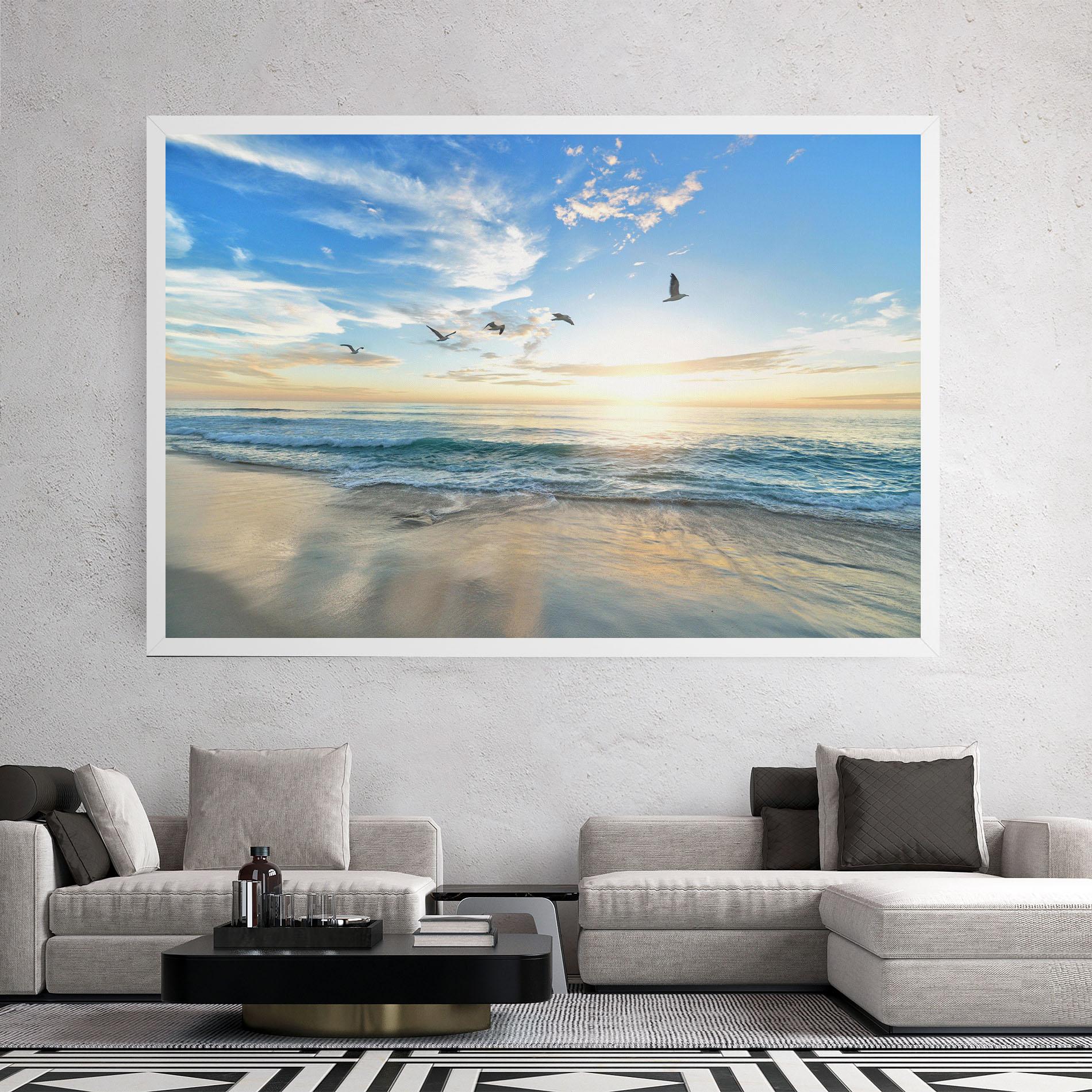 Leinwandbild Beautiful Beach mockup 2