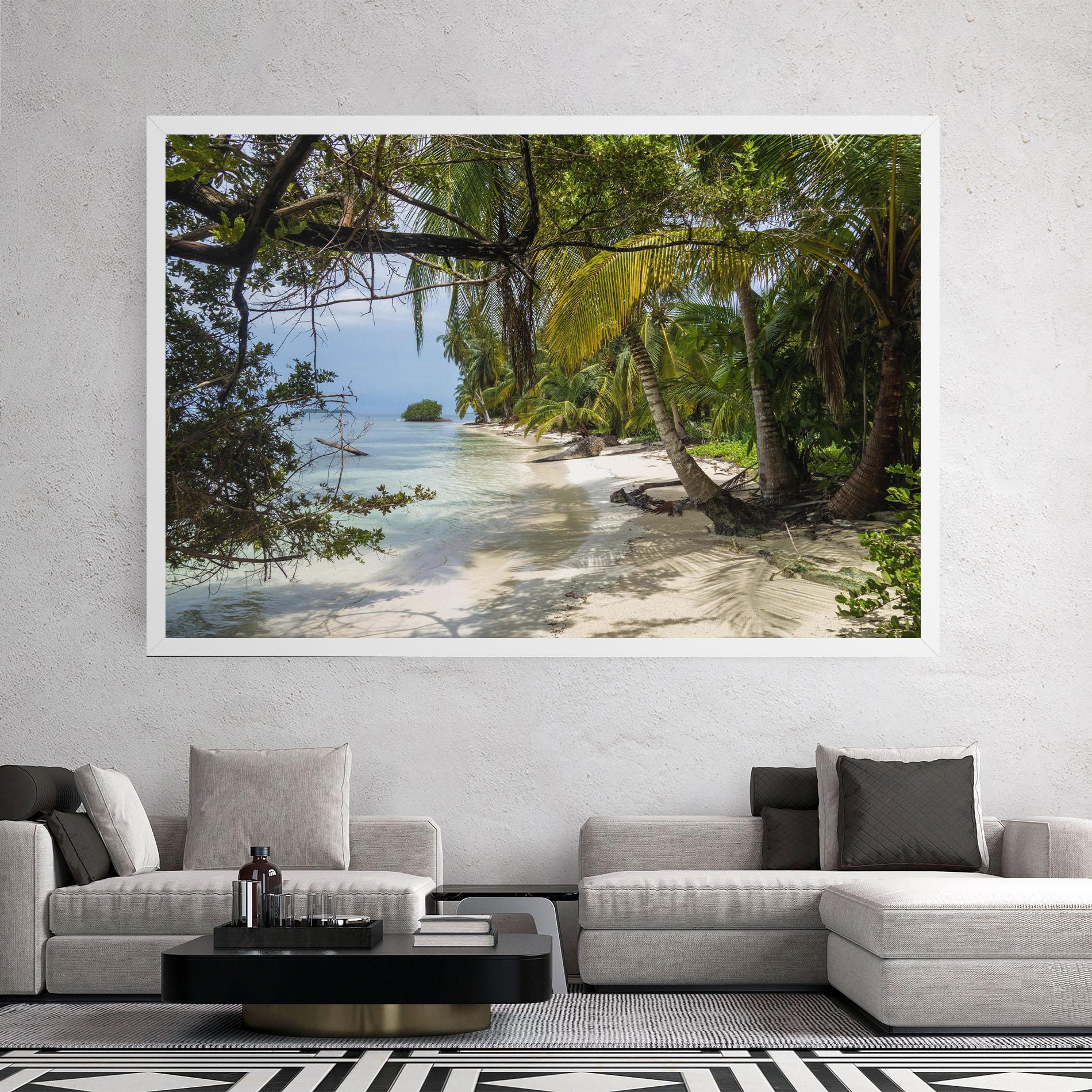 Leinwandbild Island Beach mockup 2
