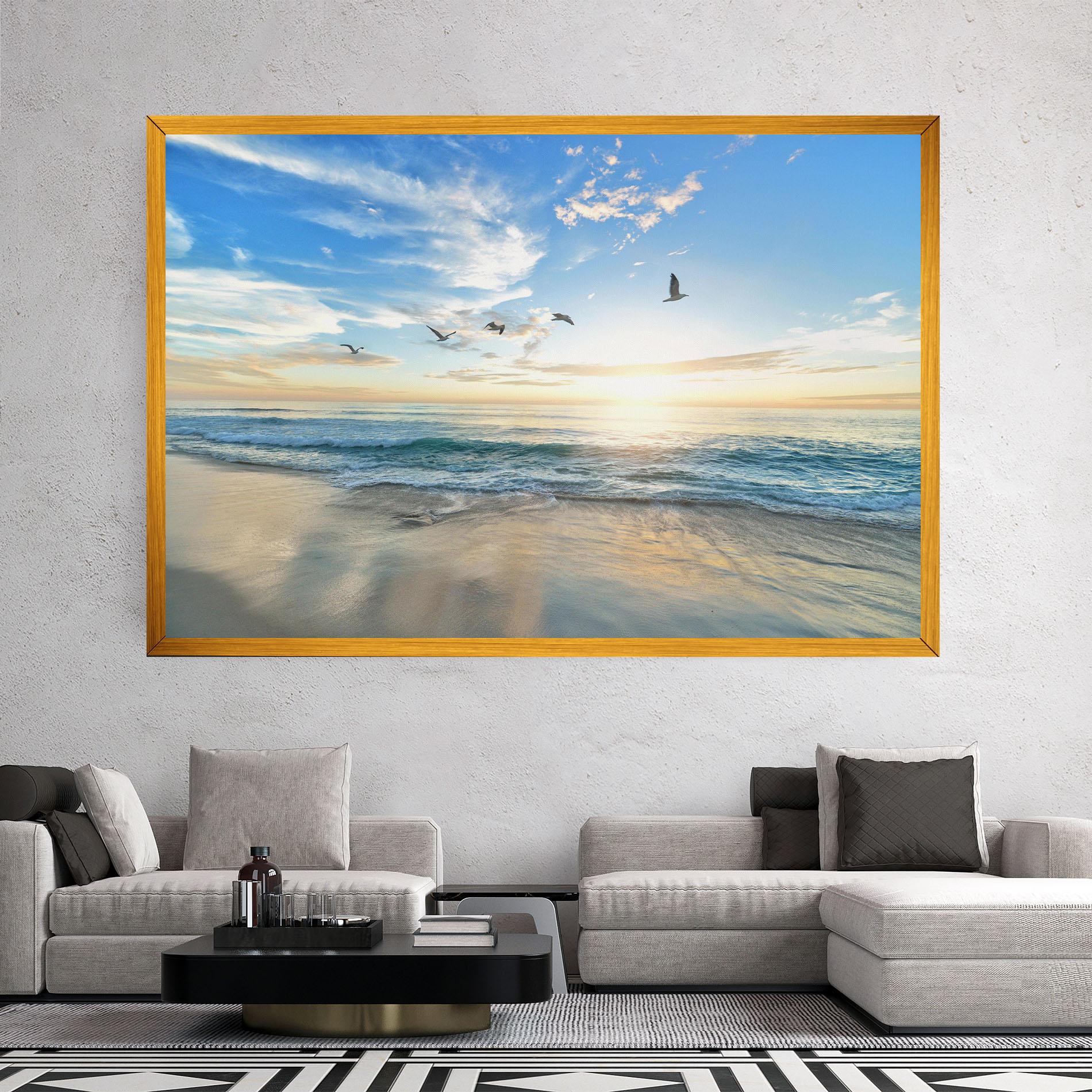 Leinwandbild Beautiful Beach mockup 2