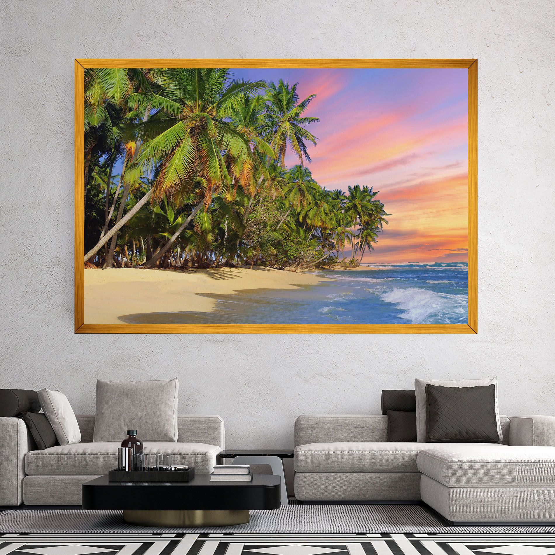 Coconut Tree Sunset mockup 2