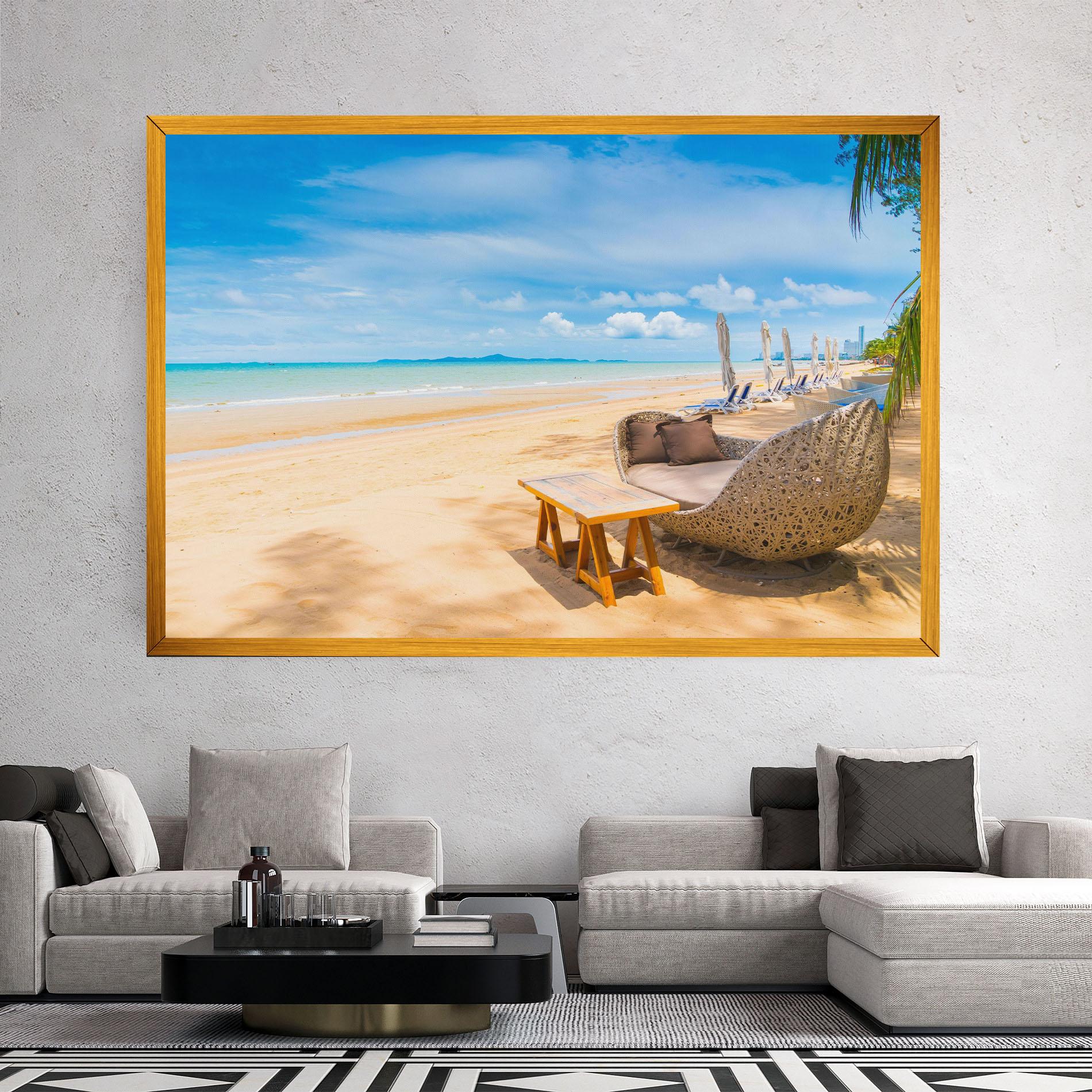 Leinwandbild Dinning Blue Sky mockup 2