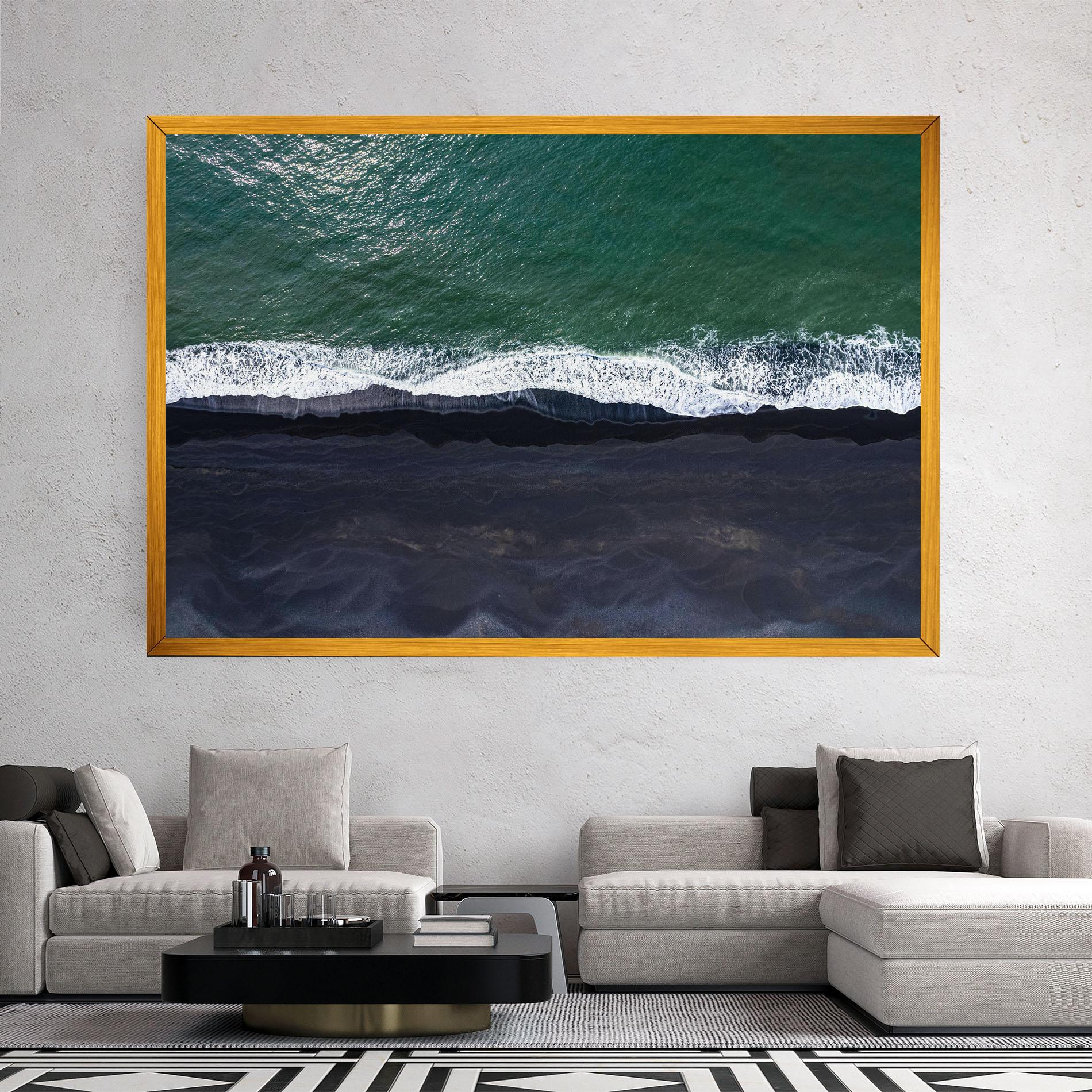 Leinwandbild Green Blue Beach mockup 2