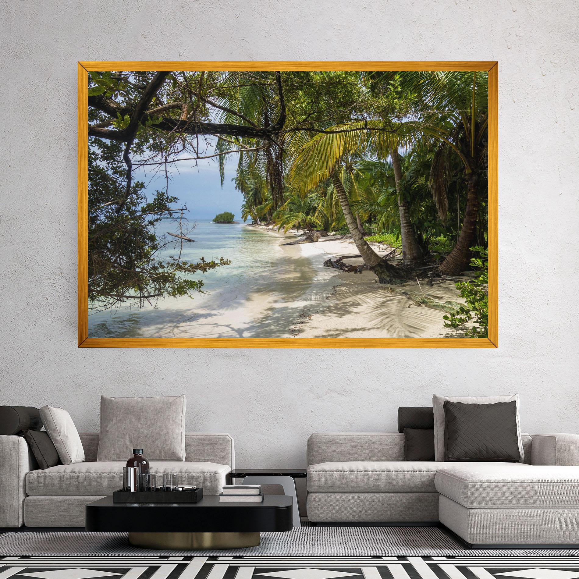 Leinwandbild Island Beach mockup 2