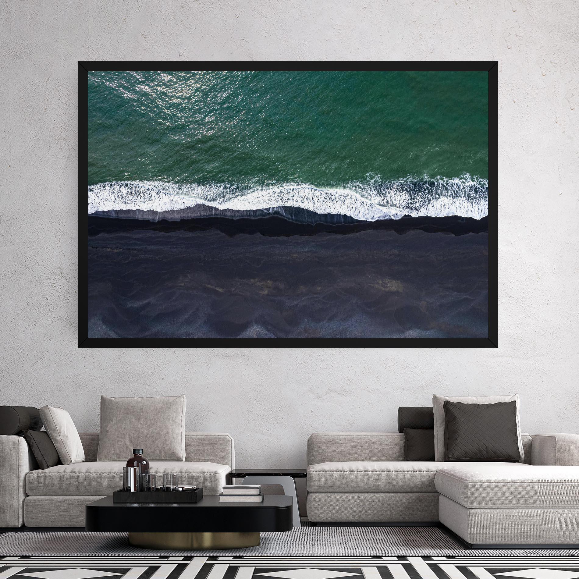 Leinwandbild Green Blue Beach mockup 2