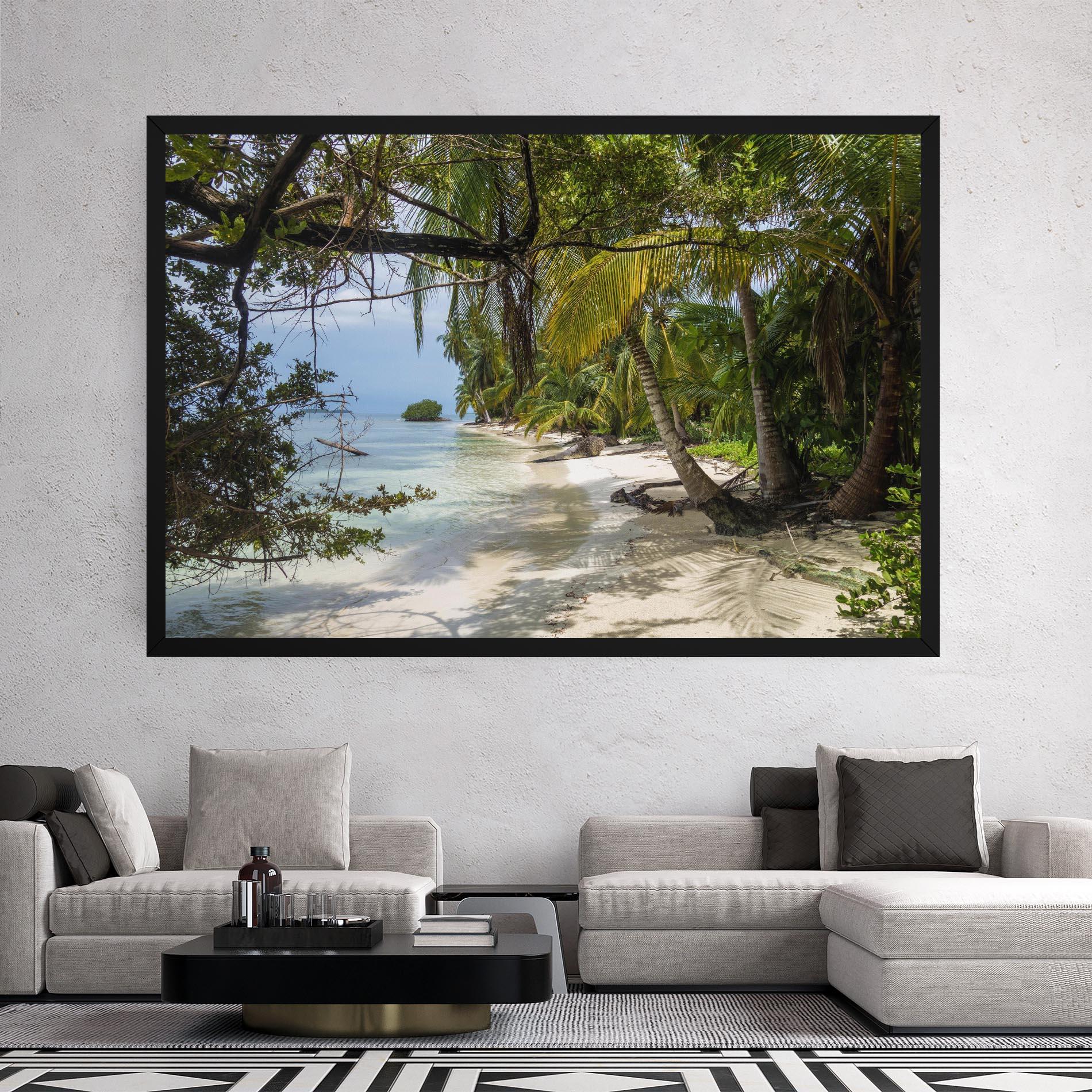 Leinwandbild Island Beach mockup 2