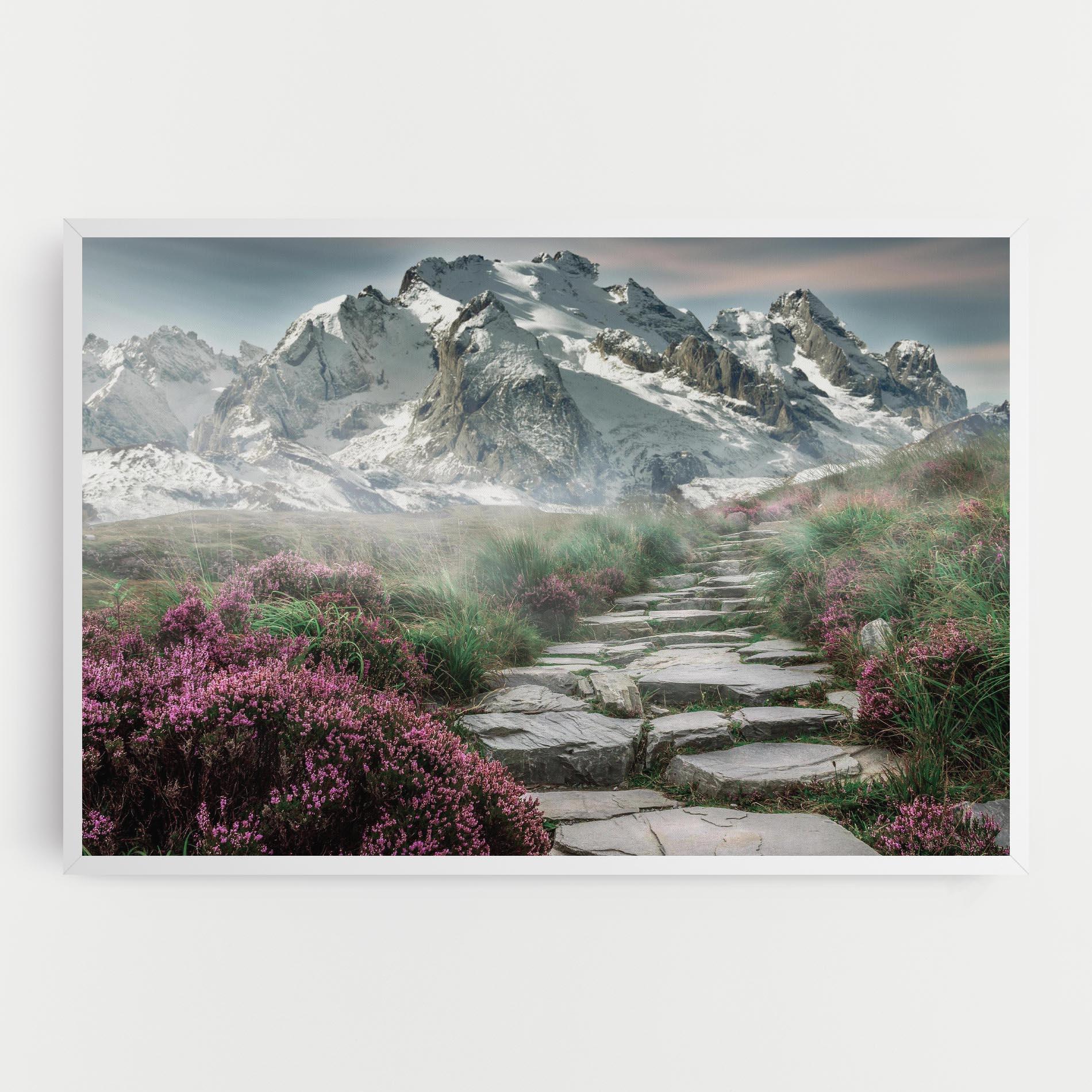 Leinwandbild Mountain Spring View mockup 0