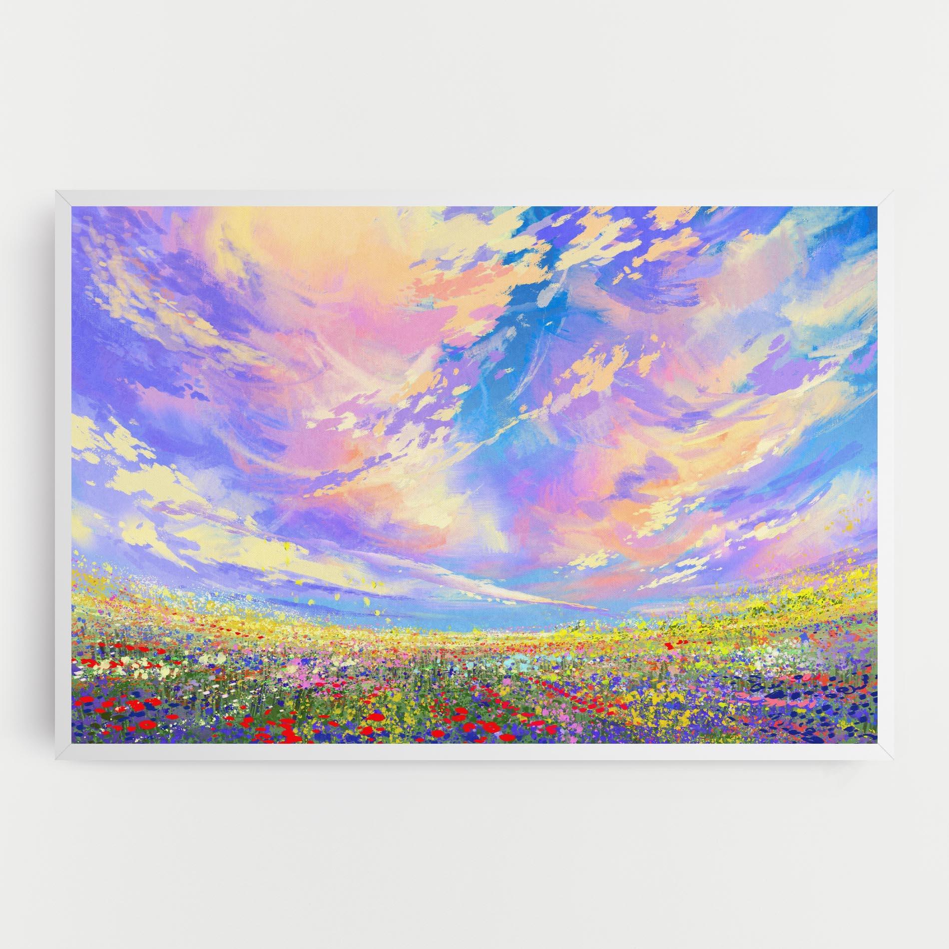 Leinwandbild Spring Field mockup 0