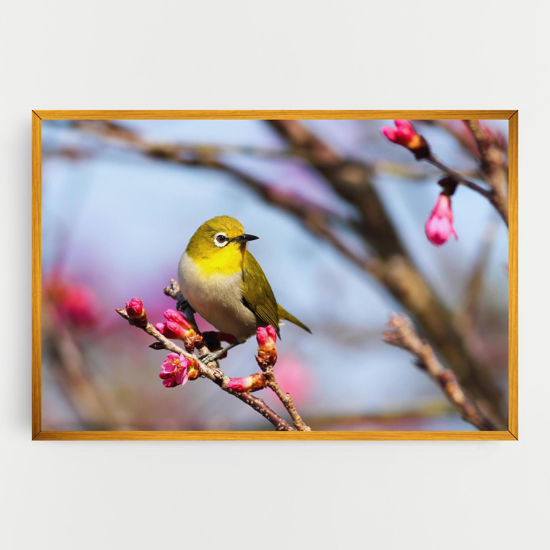 Leinwandbild Cute Pink Flower Buds mockup 0