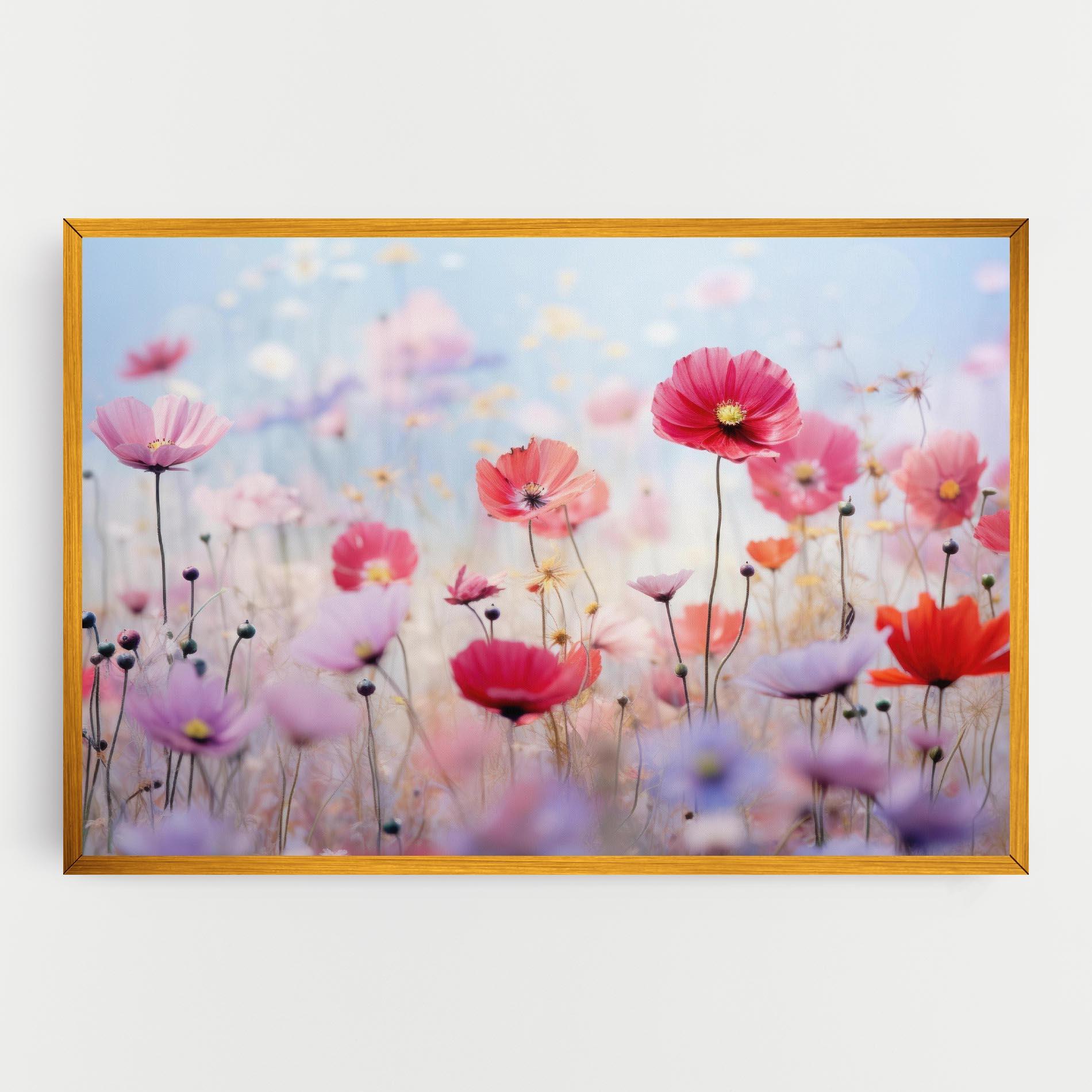 Leinwandbild Dreamy Sprig Pink Flower mockup 0