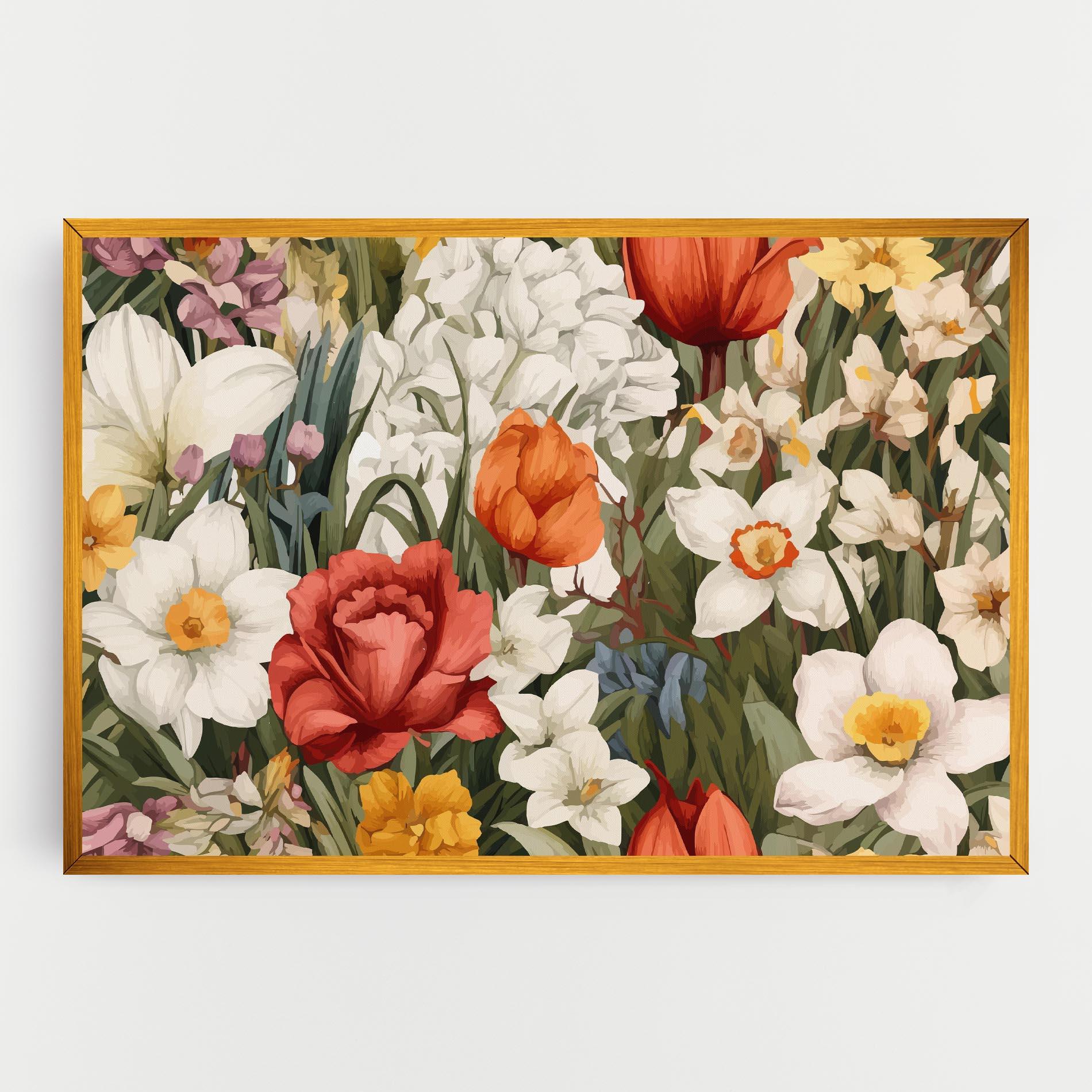 Leinwandbild Orange Red Spring mockup 0
