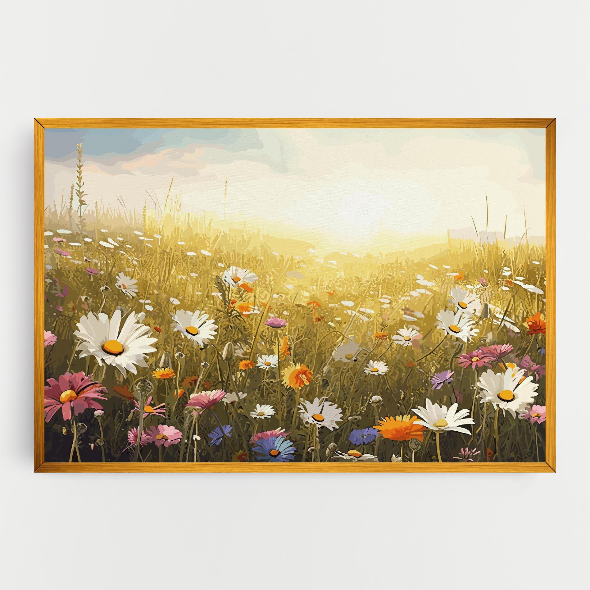 Leinwandbild Spring Field Art mockup 0