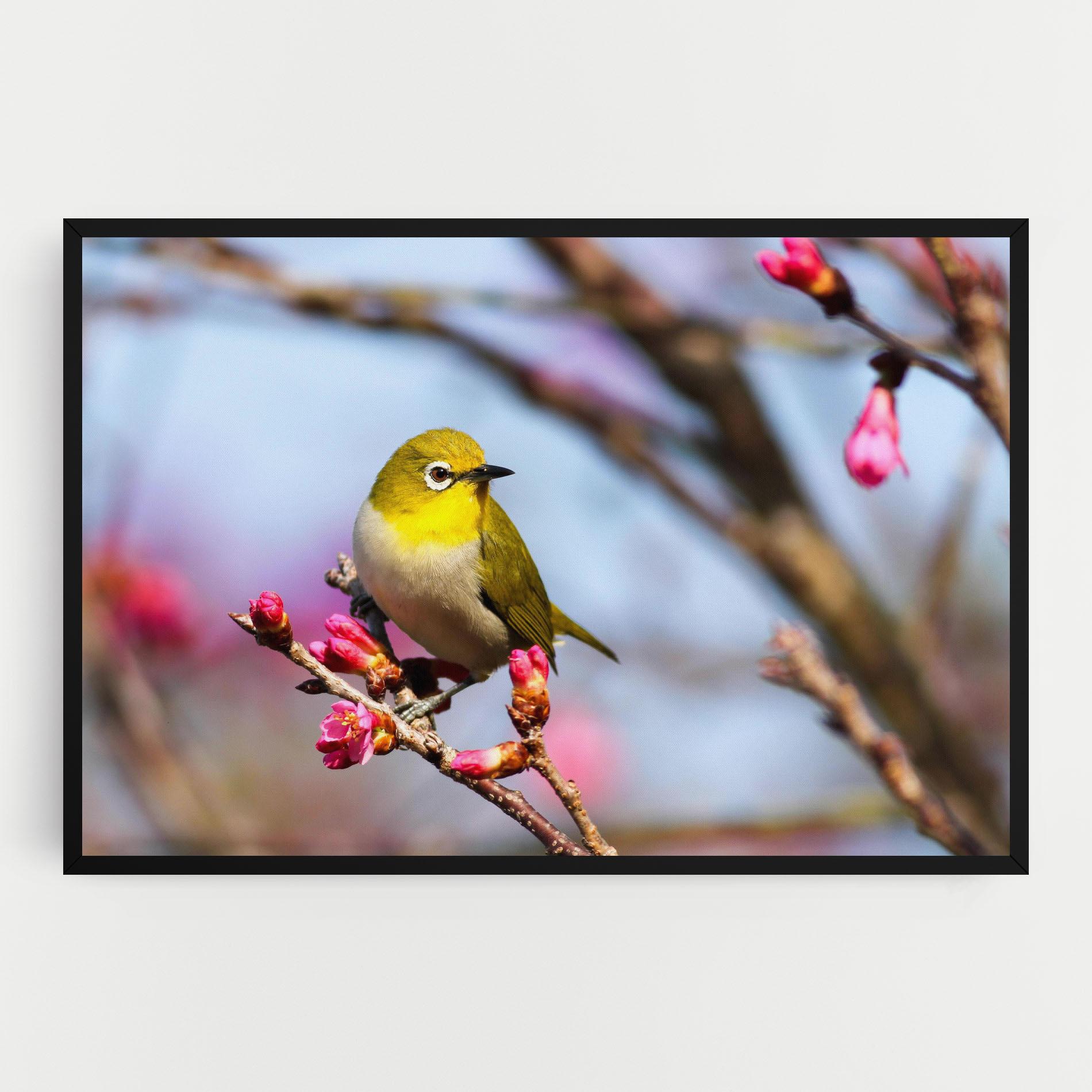 Leinwandbild Cute Pink Flower Buds mockup 0