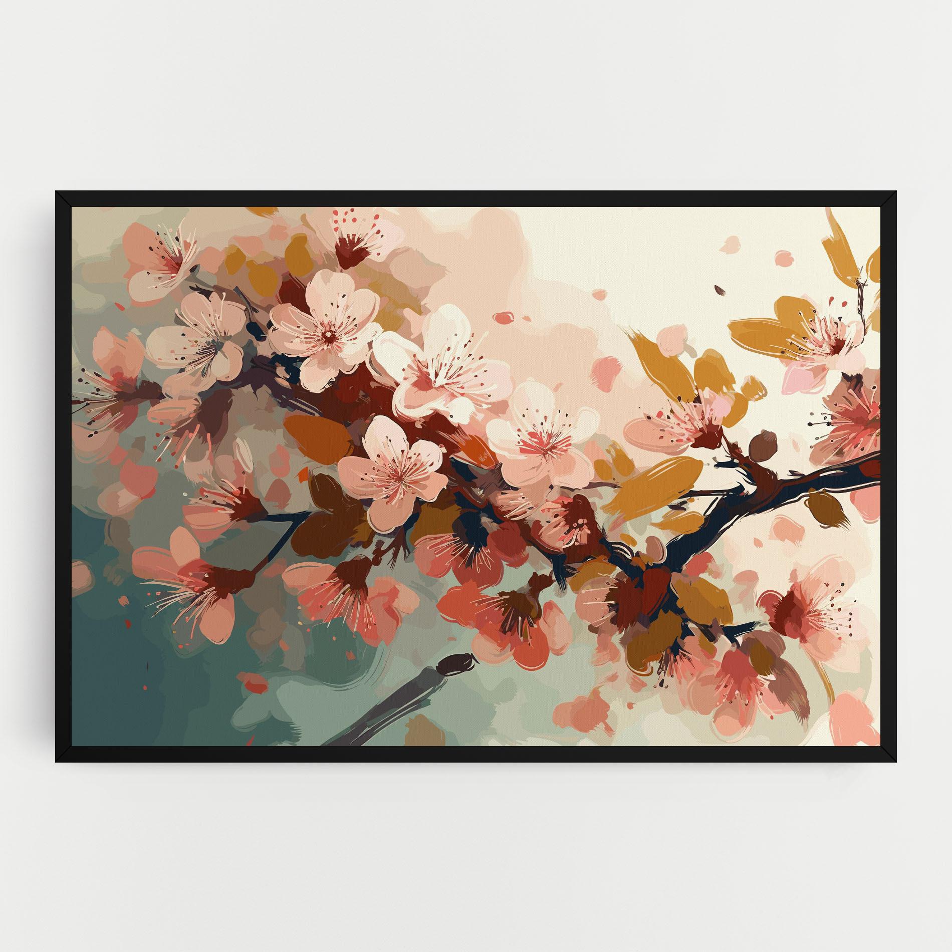 Leinwandbild Cute Spring Flower mockup 0