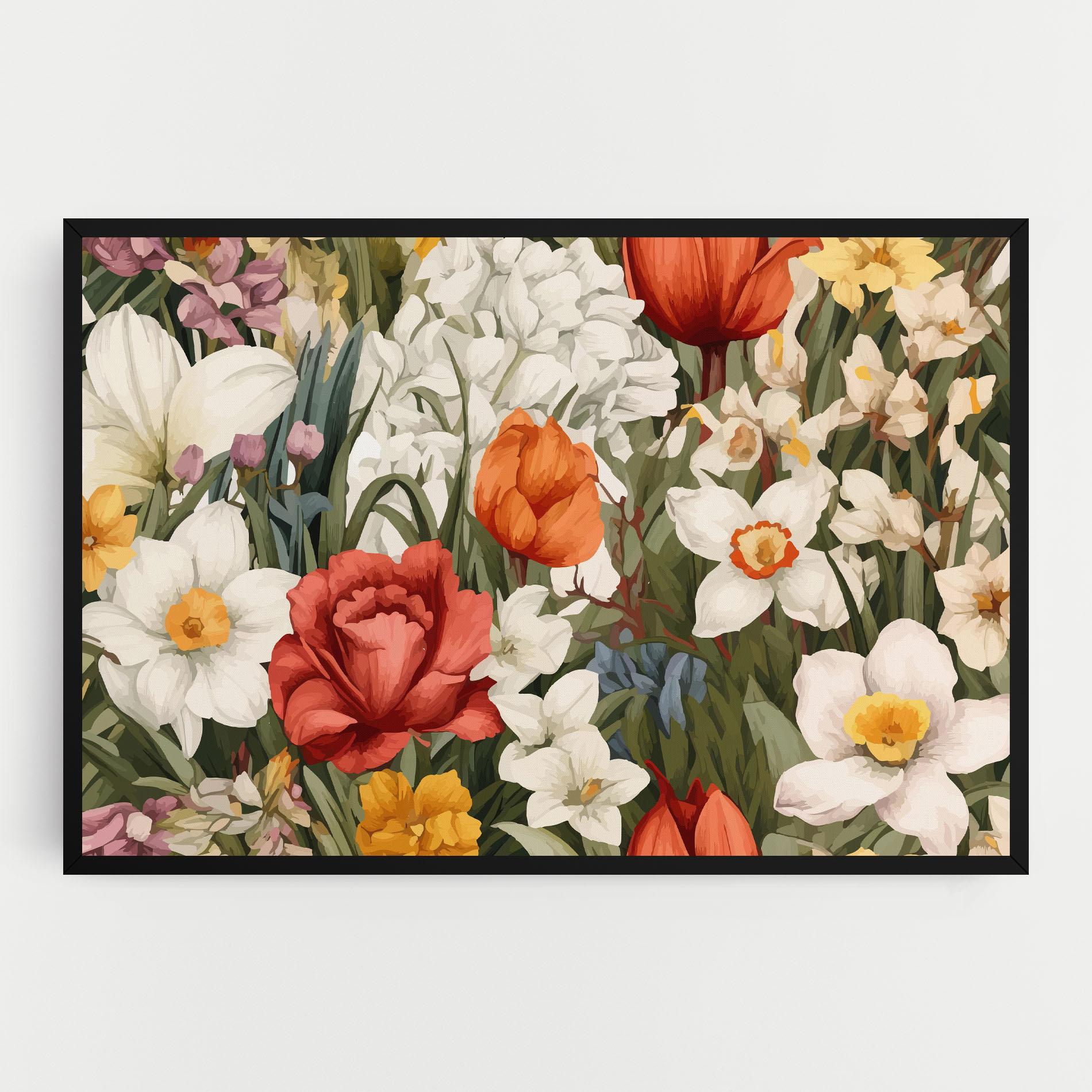 Leinwandbild Orange Red Spring mockup 0