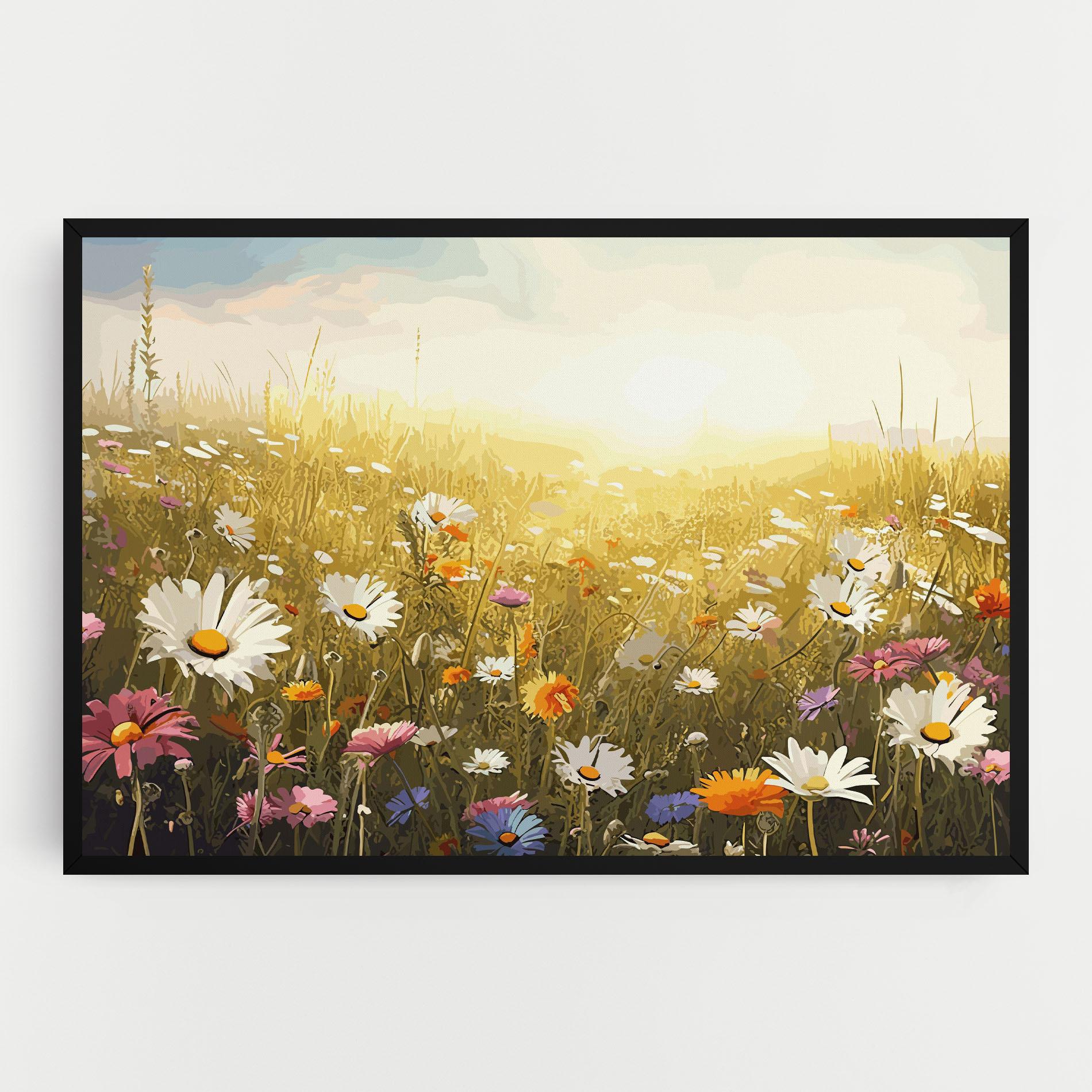 Leinwandbild Spring Field Art mockup 0